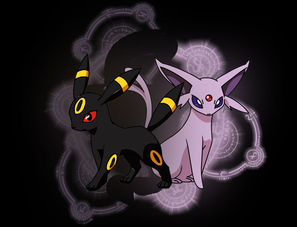 Umbreon nella notte con luna, 1000x874 HD, Desktop