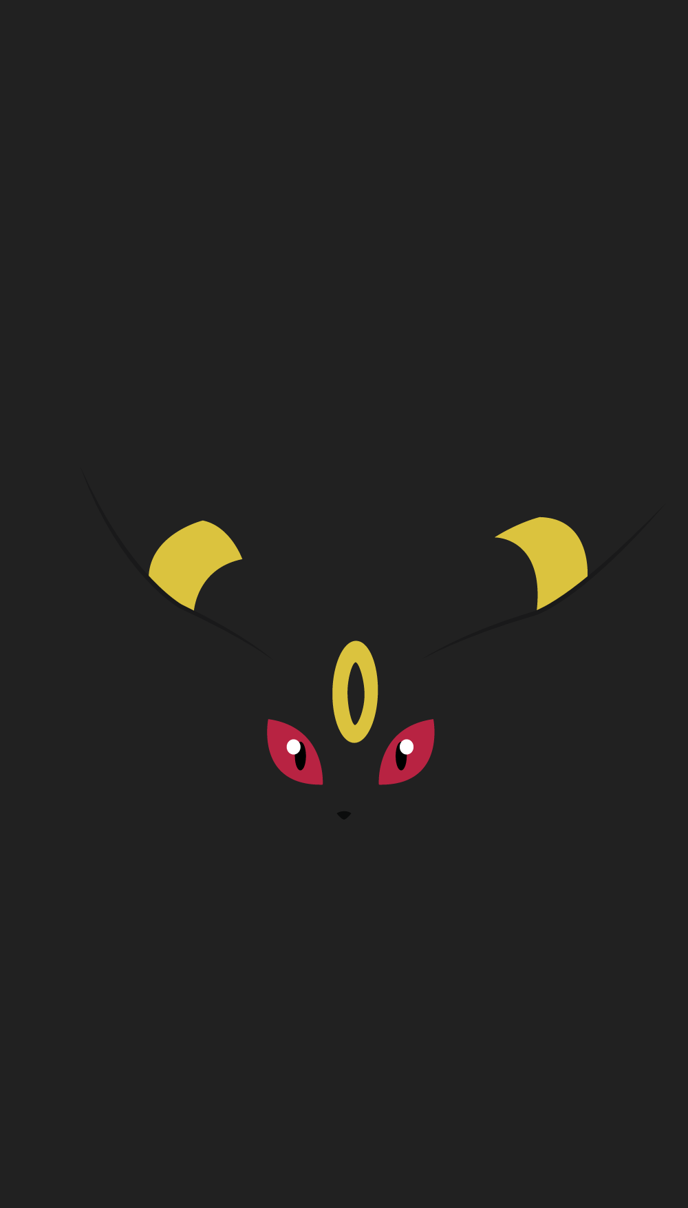 Umbreon Shiny minimalista, 1000x1754 Verticale, Mobile