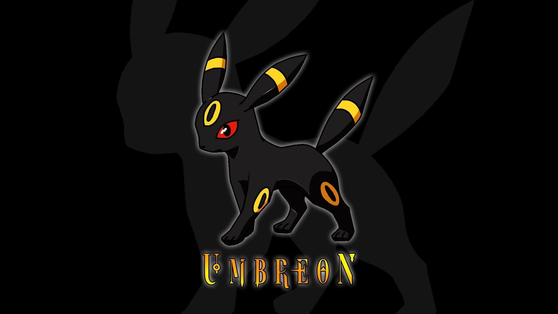 Umbreon Pokemon nero, 1920x1080 Full HD 1080p, PC