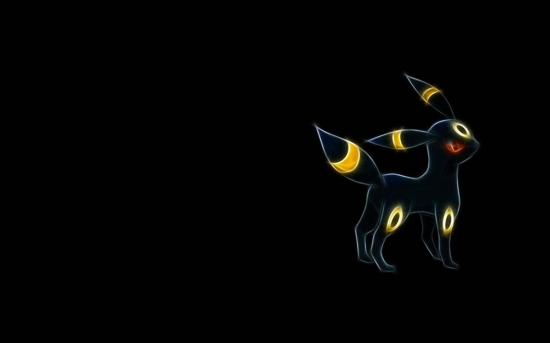 Umbreon Pokemon sfondo nero, 1920x1200 Full HD+ WUXGA, Laptop