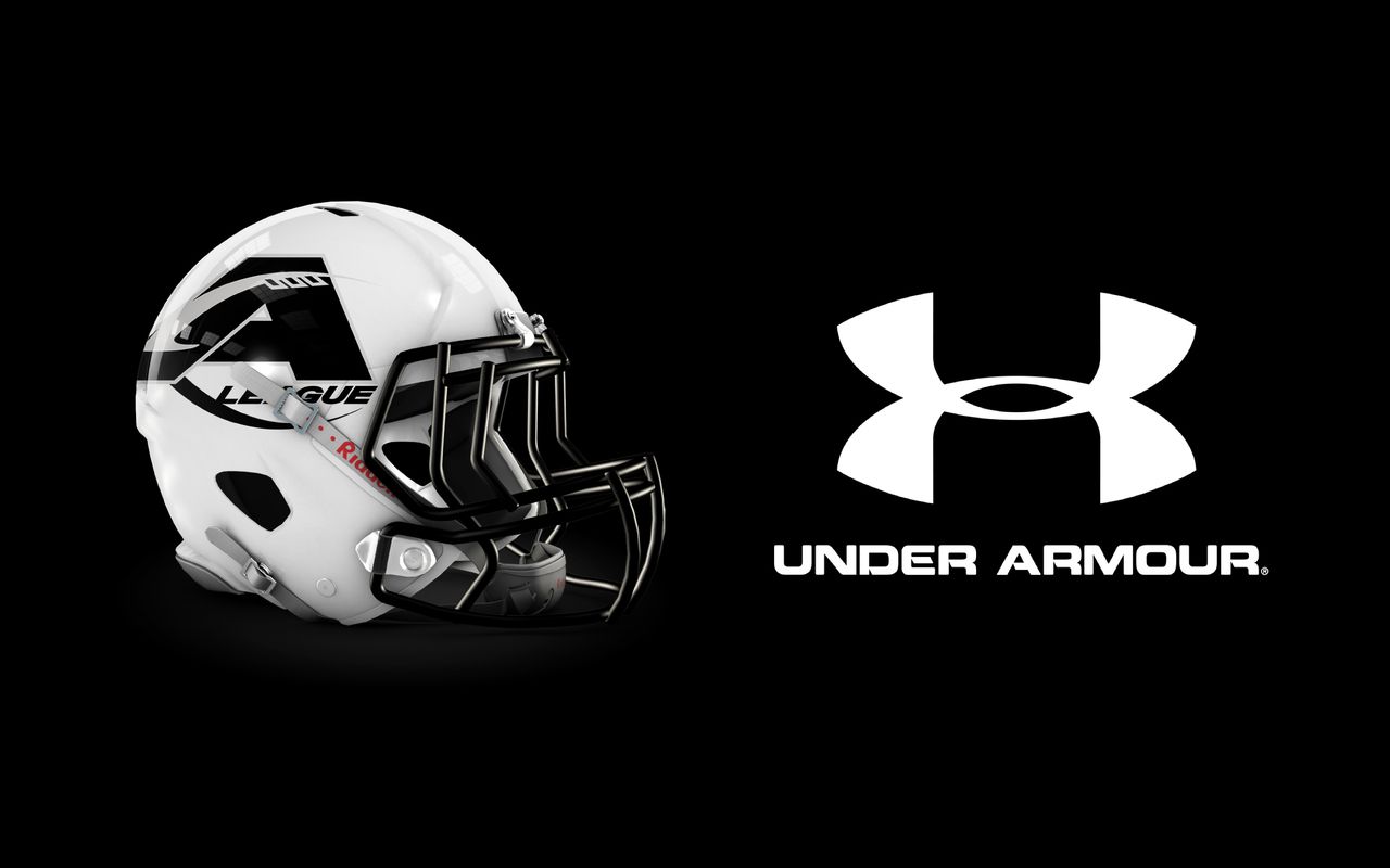 Casco football bianco logo Under Armour, 1280x800 720p, Laptop
