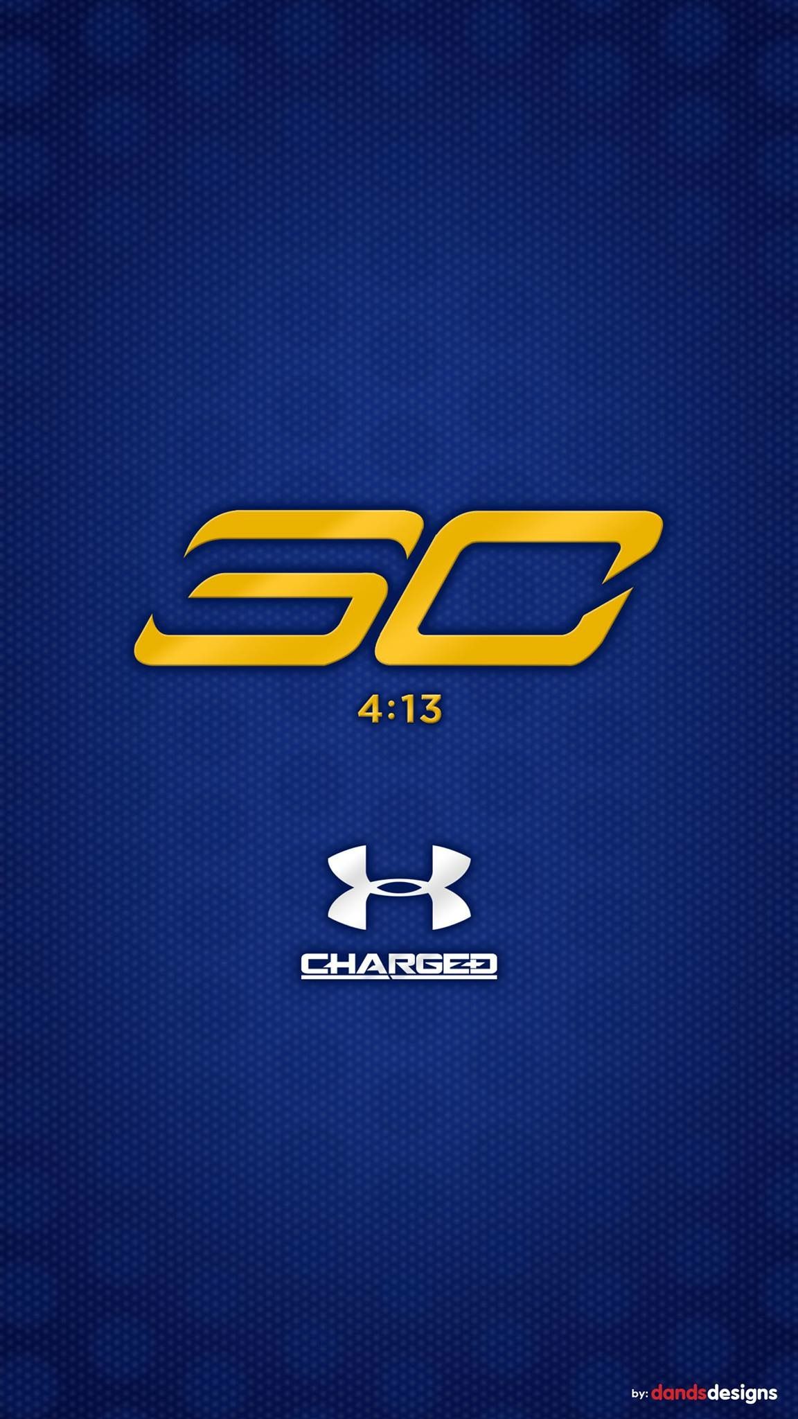 Logo Under Armour Curry 30, Golden State Warriors, 1152x2048 Full HD Verticale, iPhone