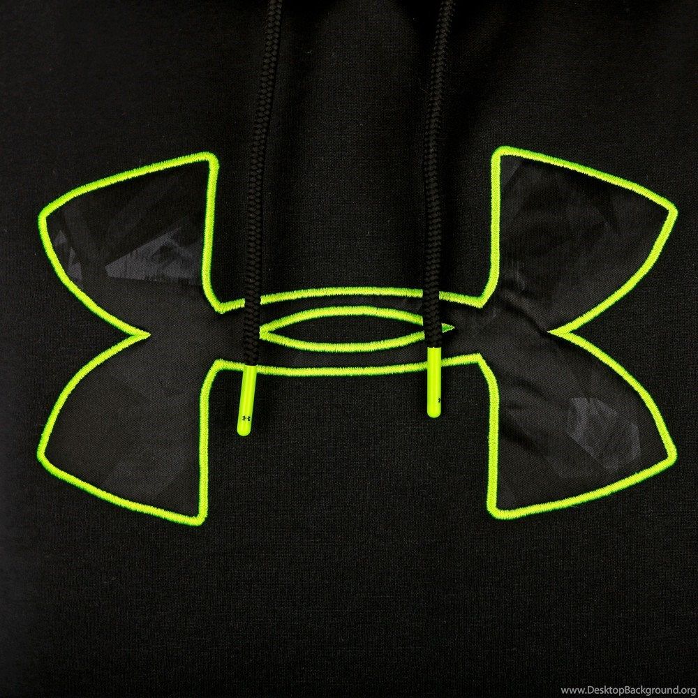 Logo Under Armour verde neon, 1000x1000 HD, Desktop