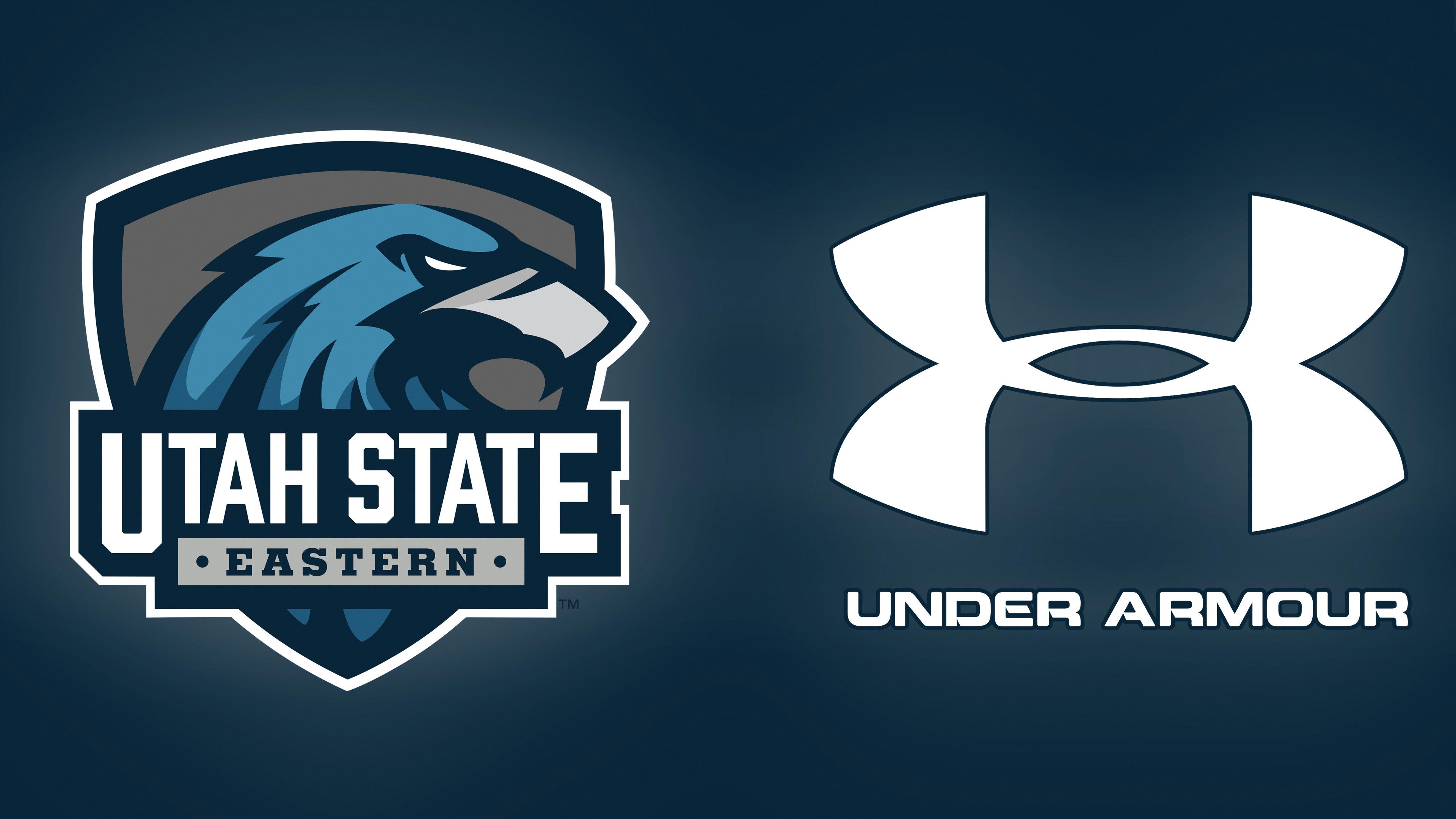 Logo Utah State Eastern e Under Armour, 3840x2160 4K Ultra HD, Monitor 4K