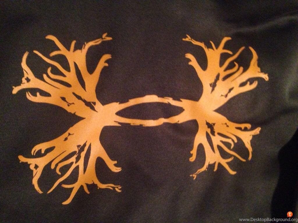 Logo Under Armour arancione mimetico, 1024x768 HD, Desktop