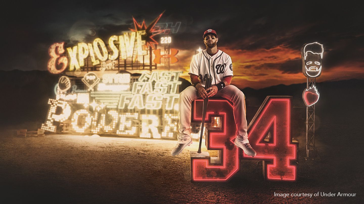 Giocatore baseball insegne neon, 1440x810 HD, Desktop