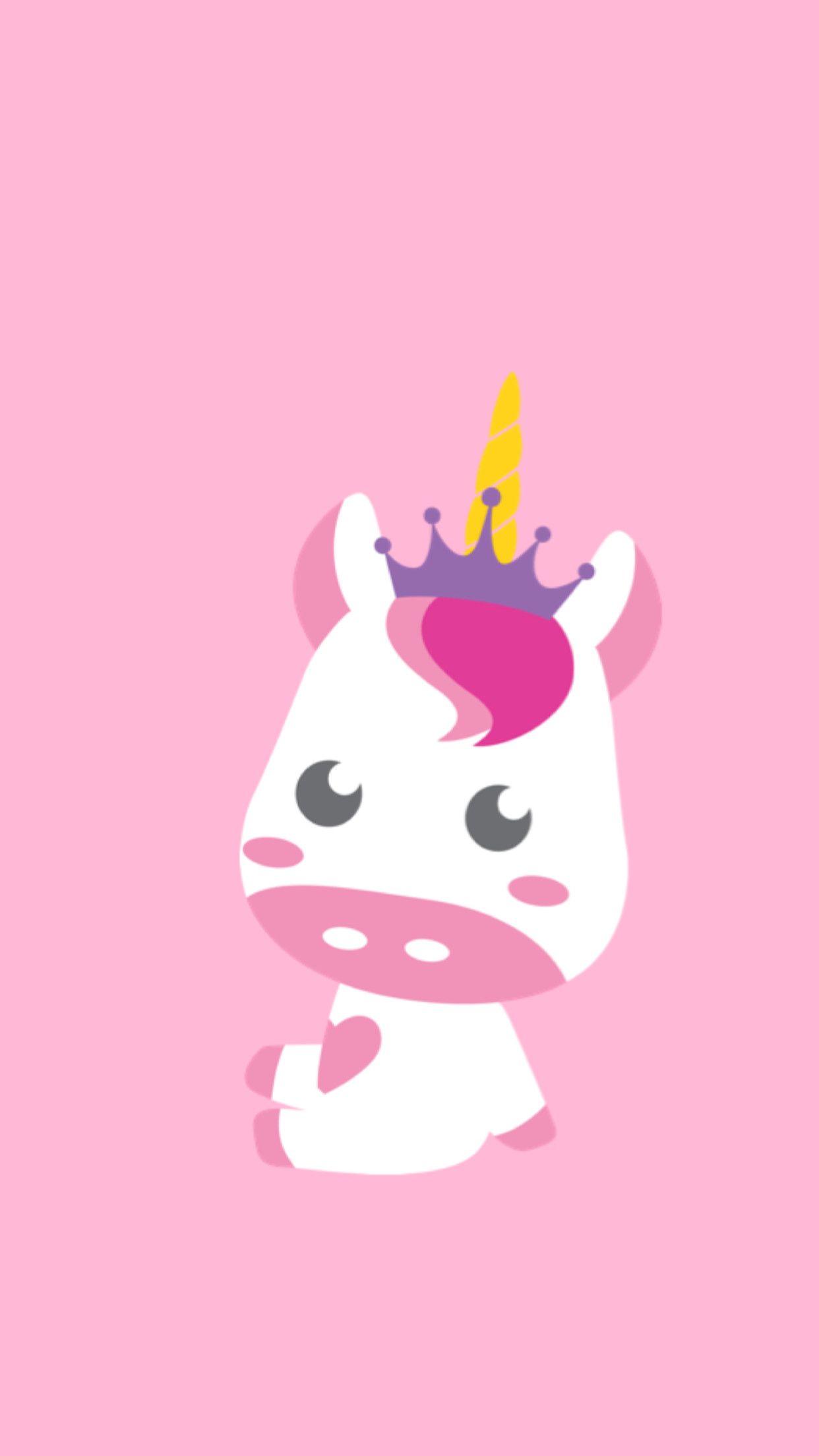 Unicorno bianco con corona, 1242x2208 Full HD Verticale, Samsung Galaxy