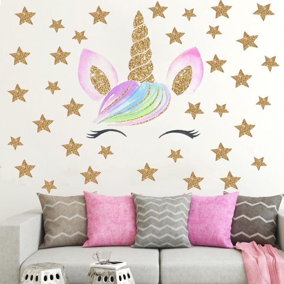 Unicorno con stelle dorate, 960x960 HD, iMac