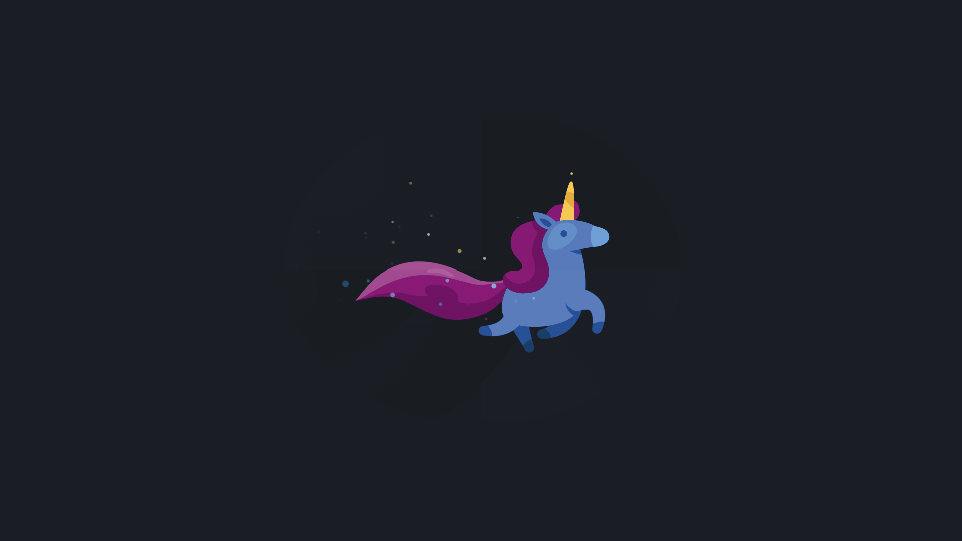 Dinosauro unicorno blu cartoon, 1920x1080 1080p, Monitor Gaming