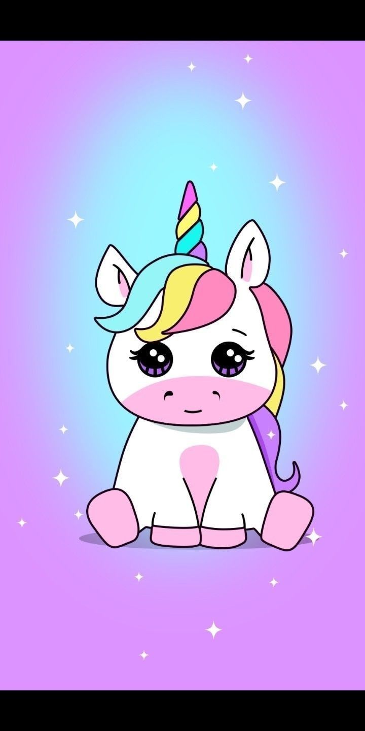 Unicorno carino cartone animato, 720x1440 Verticale, Mobile