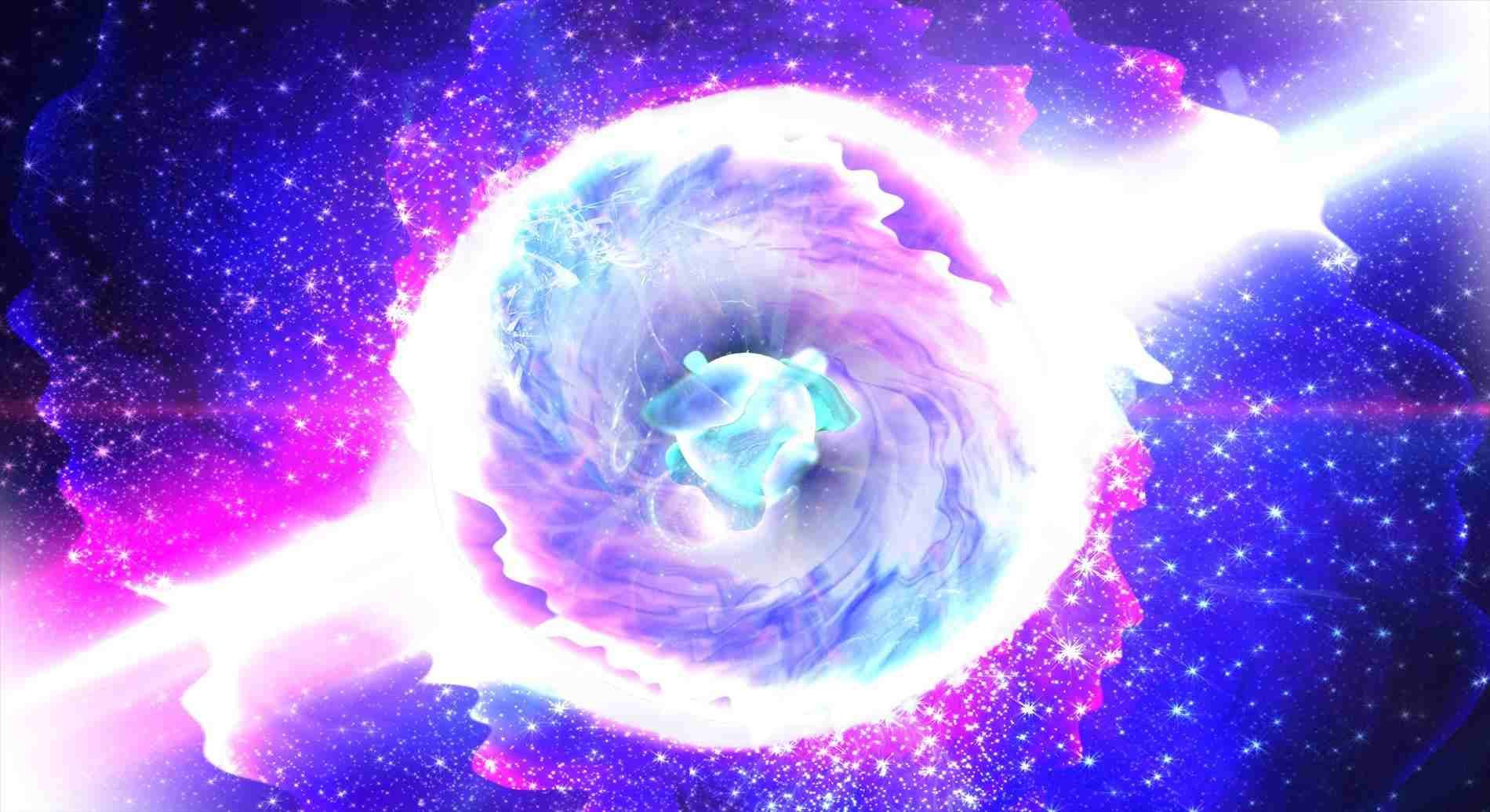 Galassia rosa e viola vorticosa, 1900x1036 900p, PC Desktop