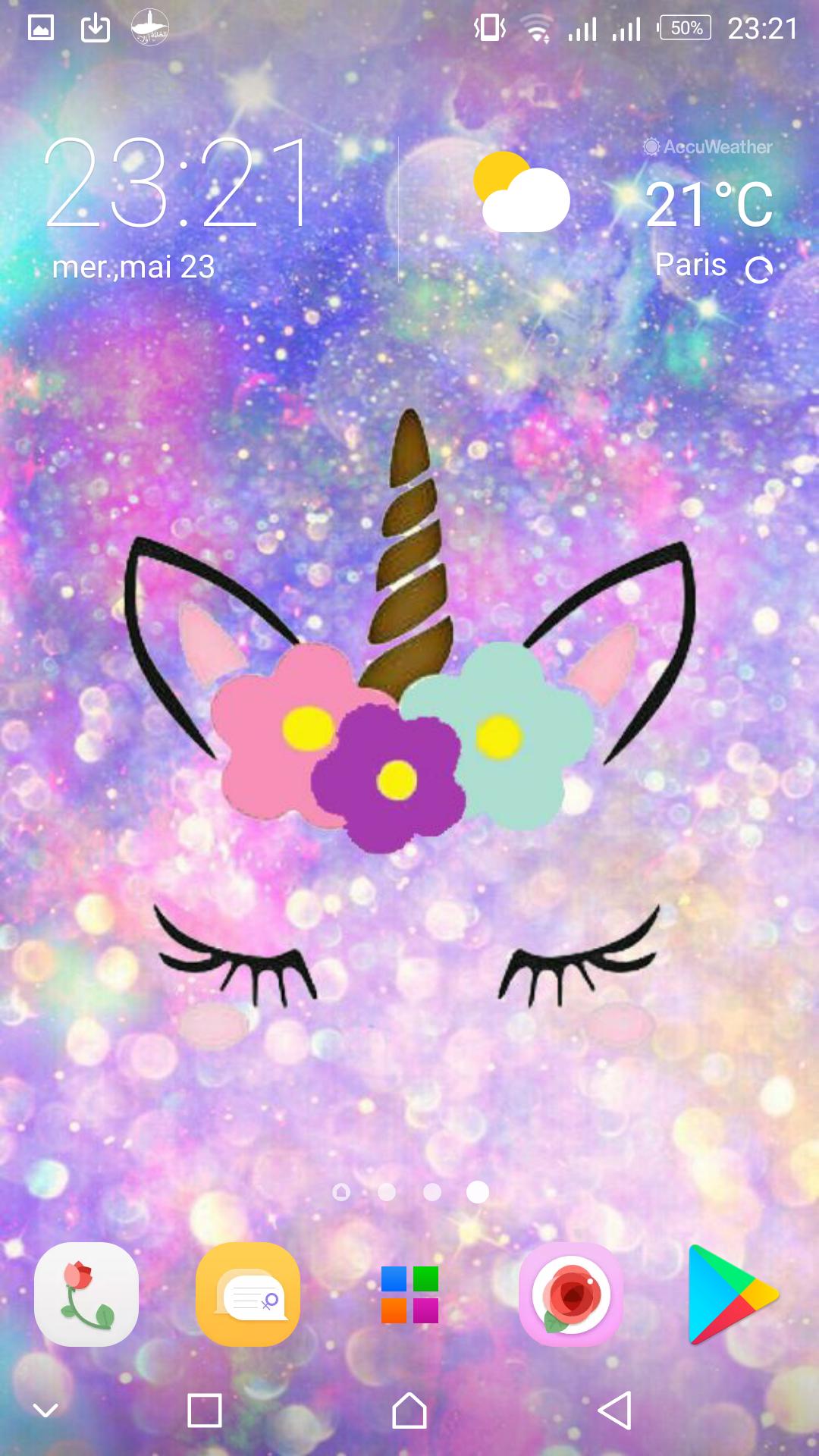 Unicorno oro fiori rosa, 1410x2000 Full HD Verticale, iPhone