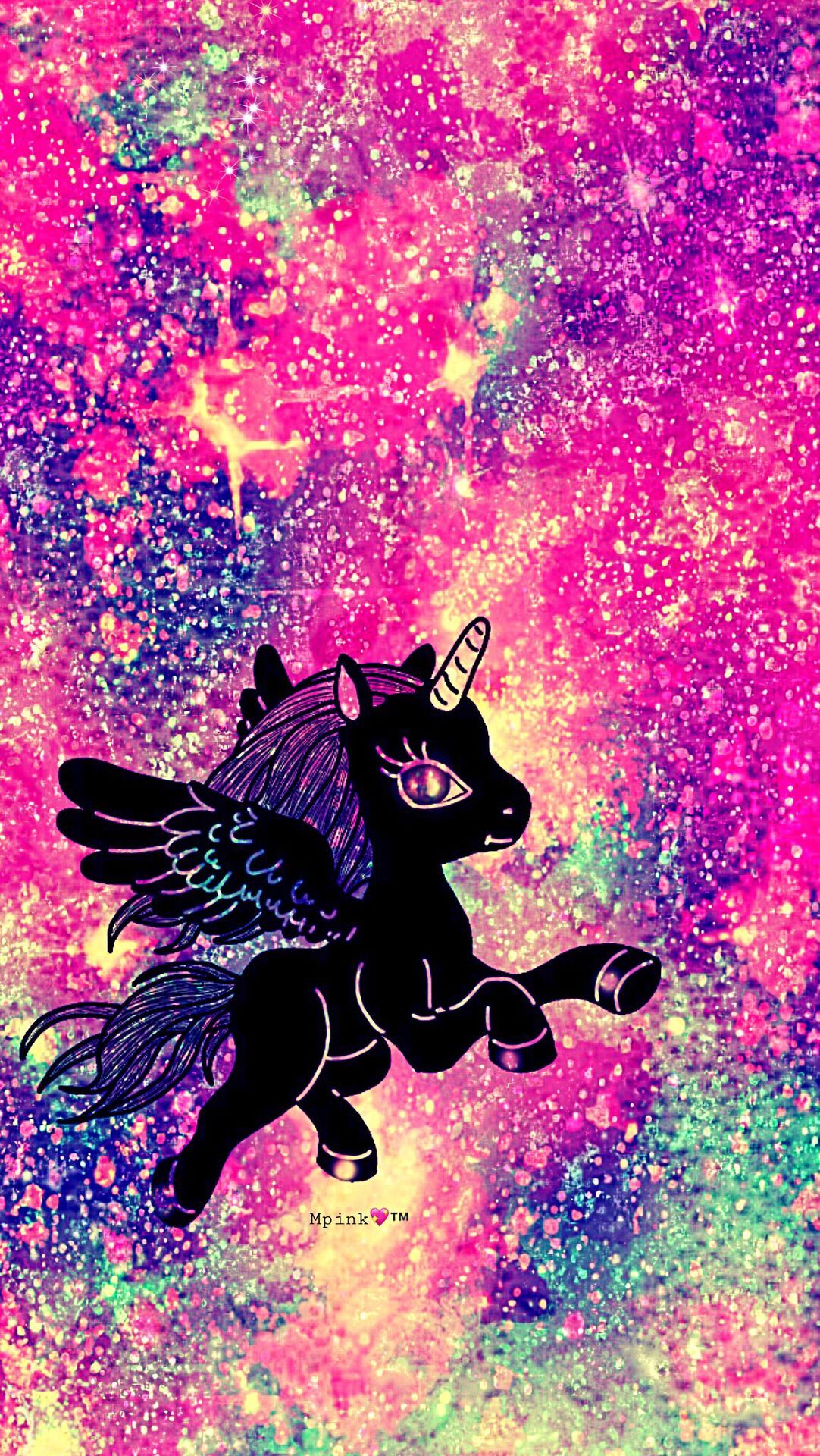Unicorno rosa scintillante, 720x1281 Verticale, Mobile