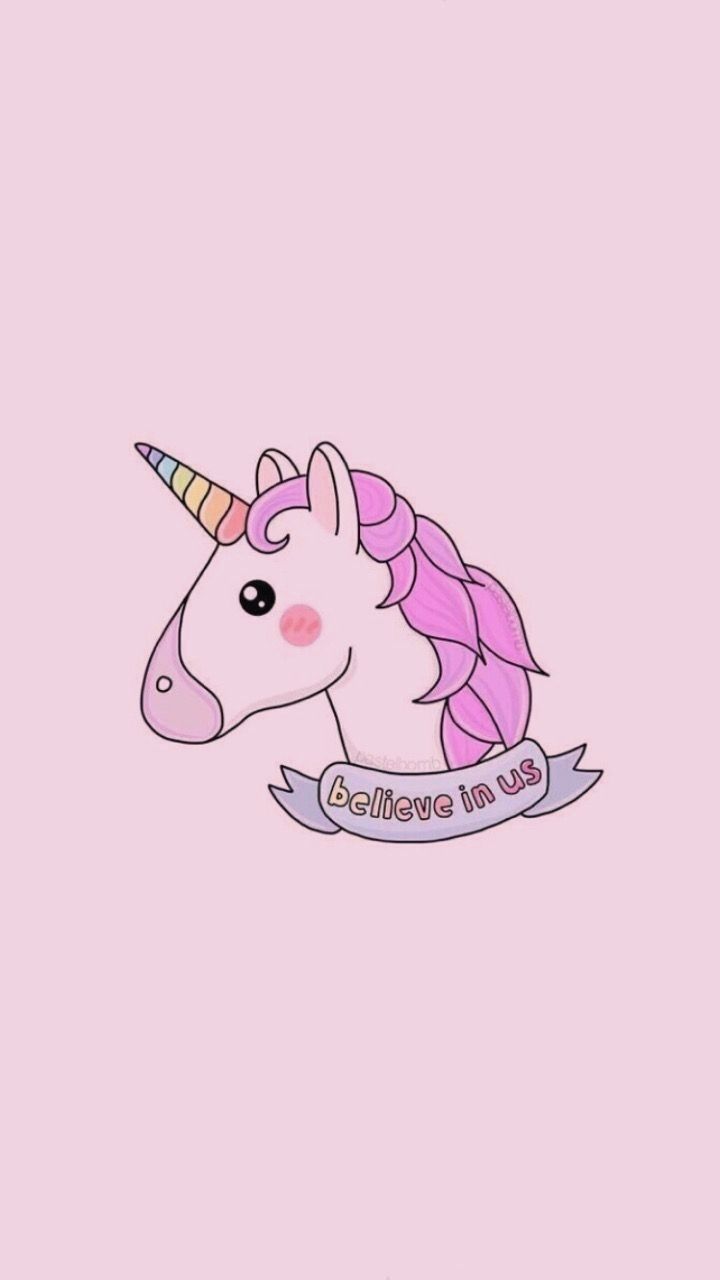 Unicorno rosa kawaii, 720x1280 Full HD Verticale, iPhone