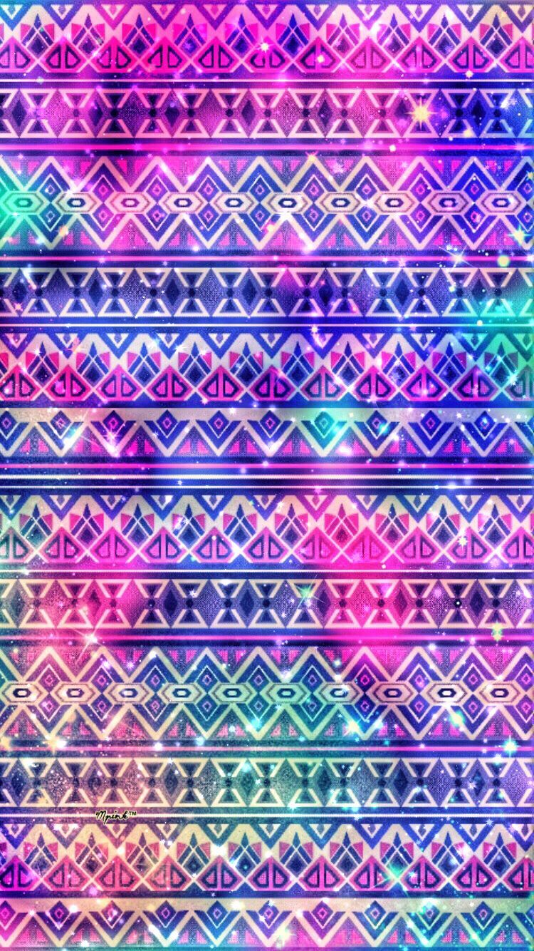 Pattern tribale galassia colorata, 750x1334 Full HD Verticale, Smartphone