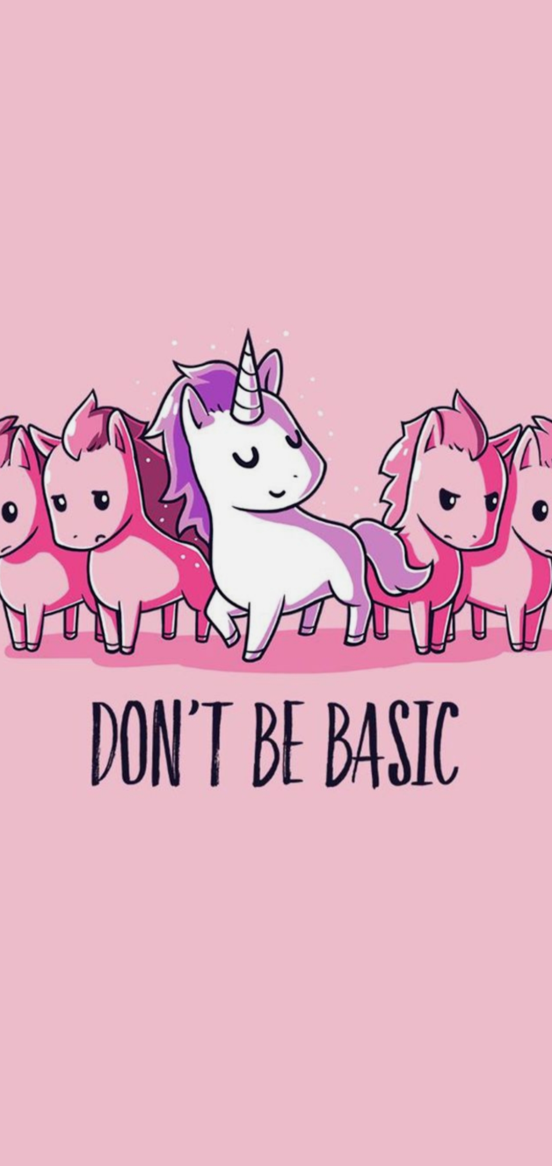 Unicorni rosa cartoon, 1080x2280 Full HD Verticale, iPhone