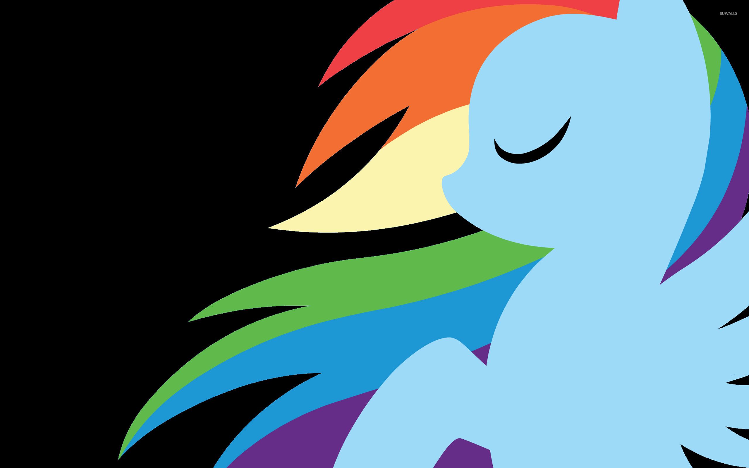 Rainbow Dash silhouette My Little Pony, Friendship Is Magic, 2560x1600 2K+, Desktop