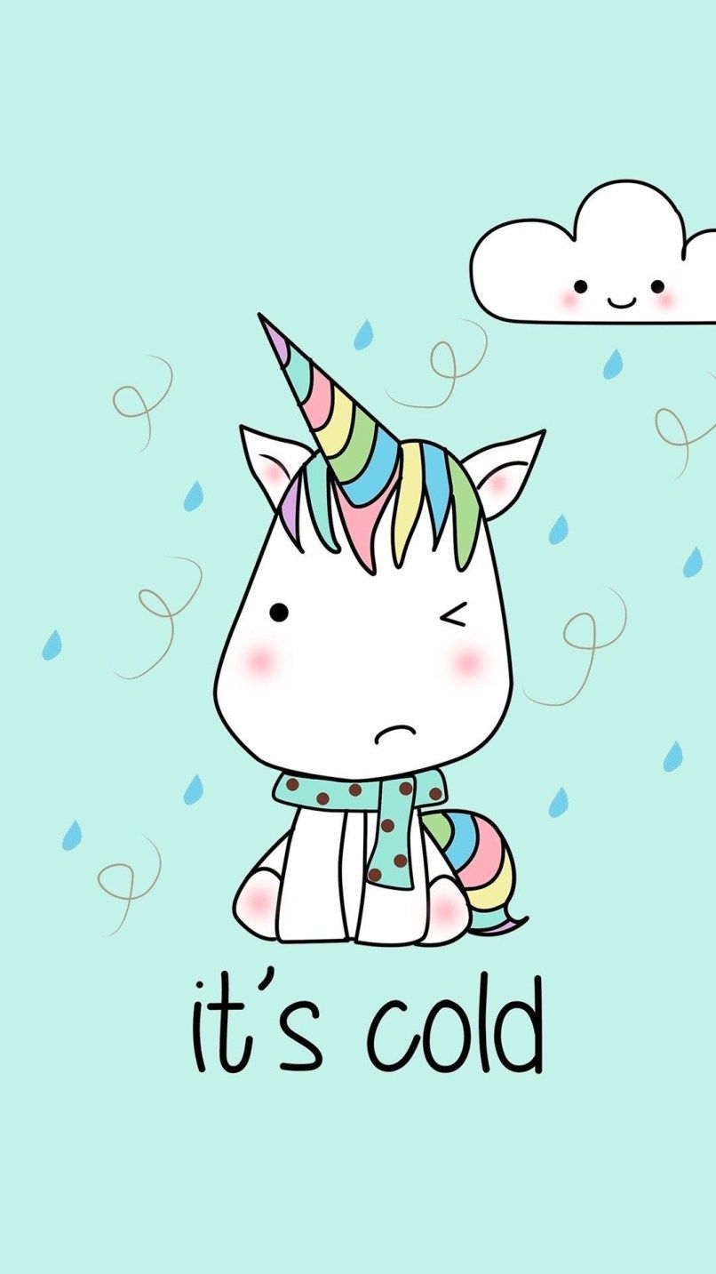 Unicorno carino sfondo menta, 806x1433 Full HD Verticale, iPhone
