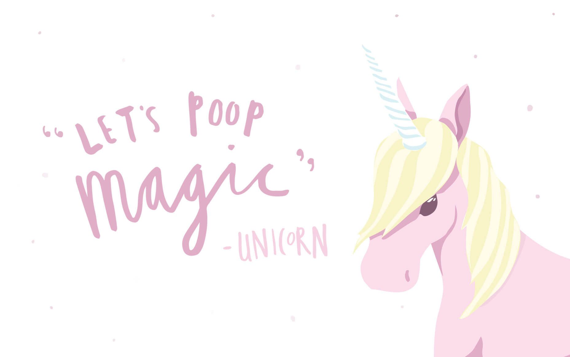 Unicorno pastello con scritta, 1920x1080 Full HD, PC