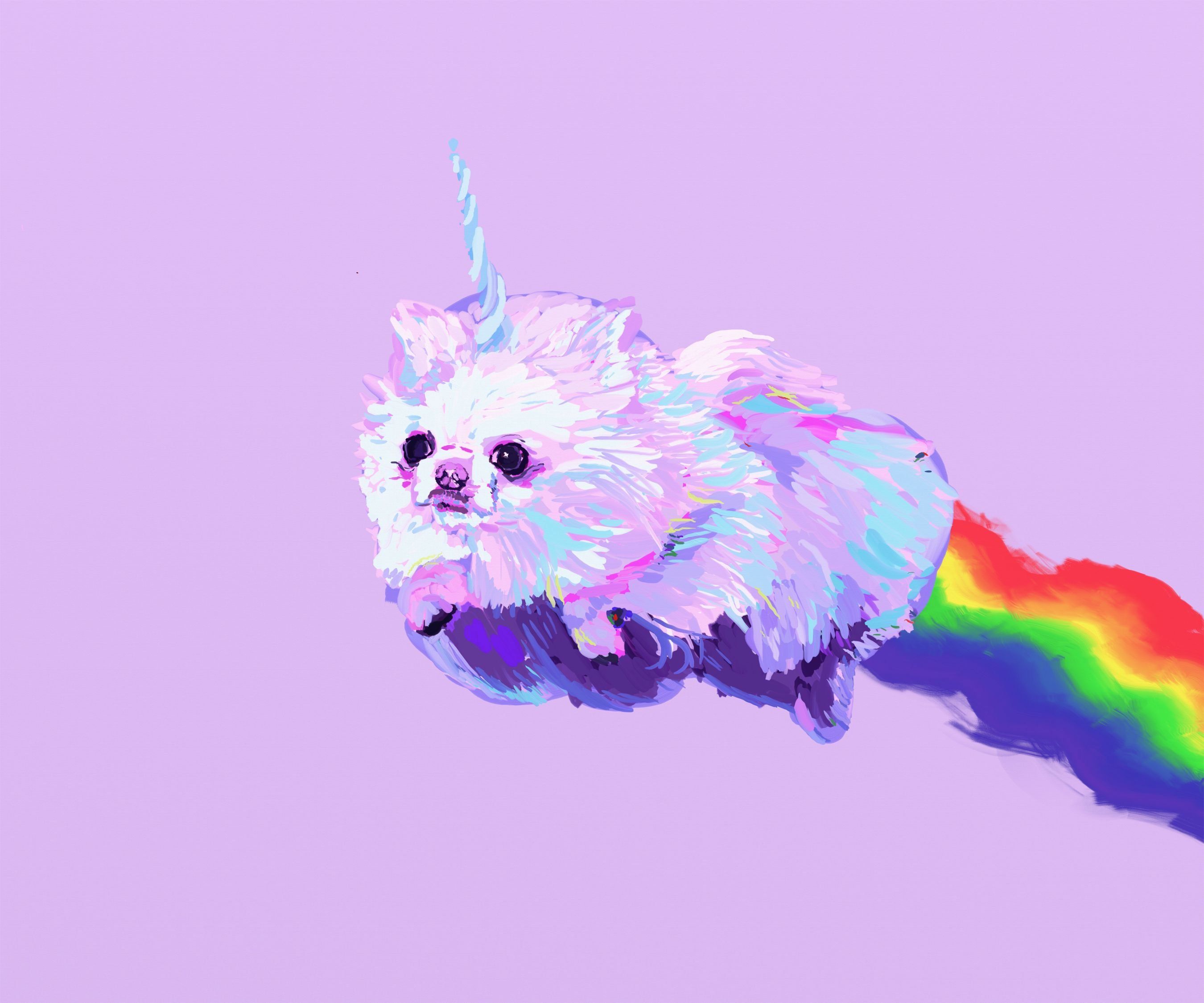 Unicorni bianchi nel cielo, 1920x1080 Full HD 1080p, PC