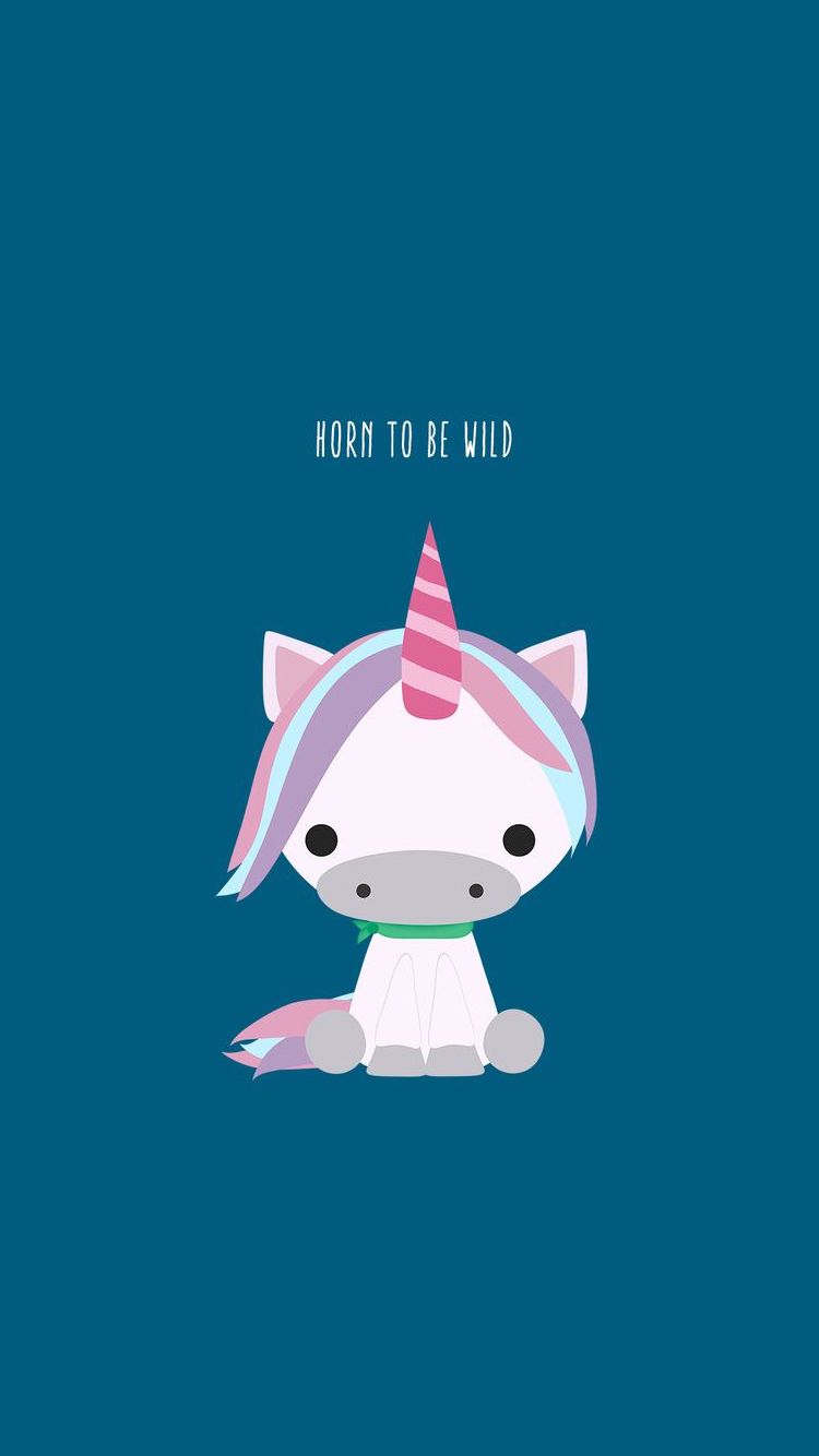 Unicorno carino sfondo blu, sfondi Carini, 750x1334 Verticale, Telefono