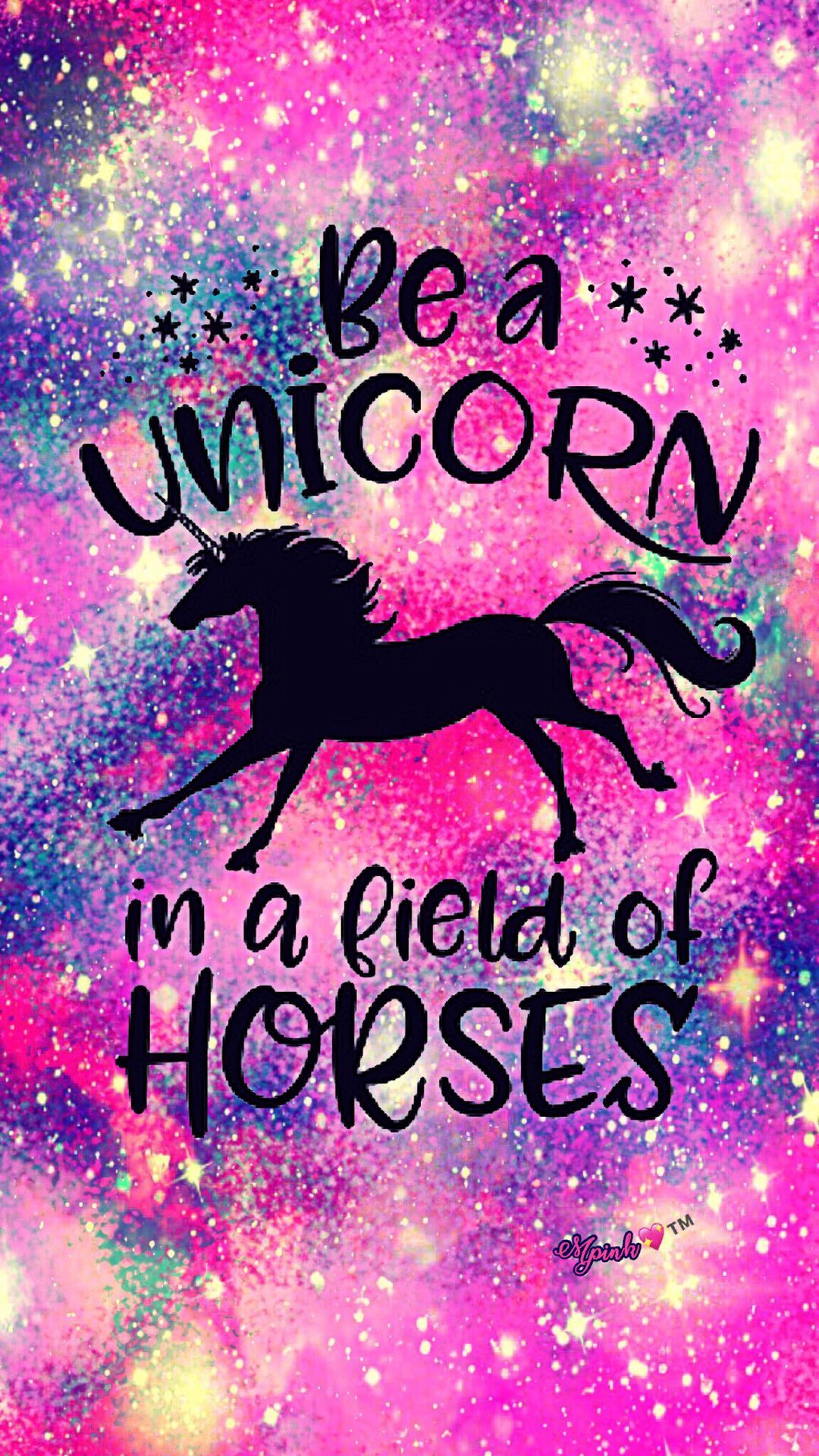 Unicorno galattico colorato, 983x1471 Verticale, Mobile