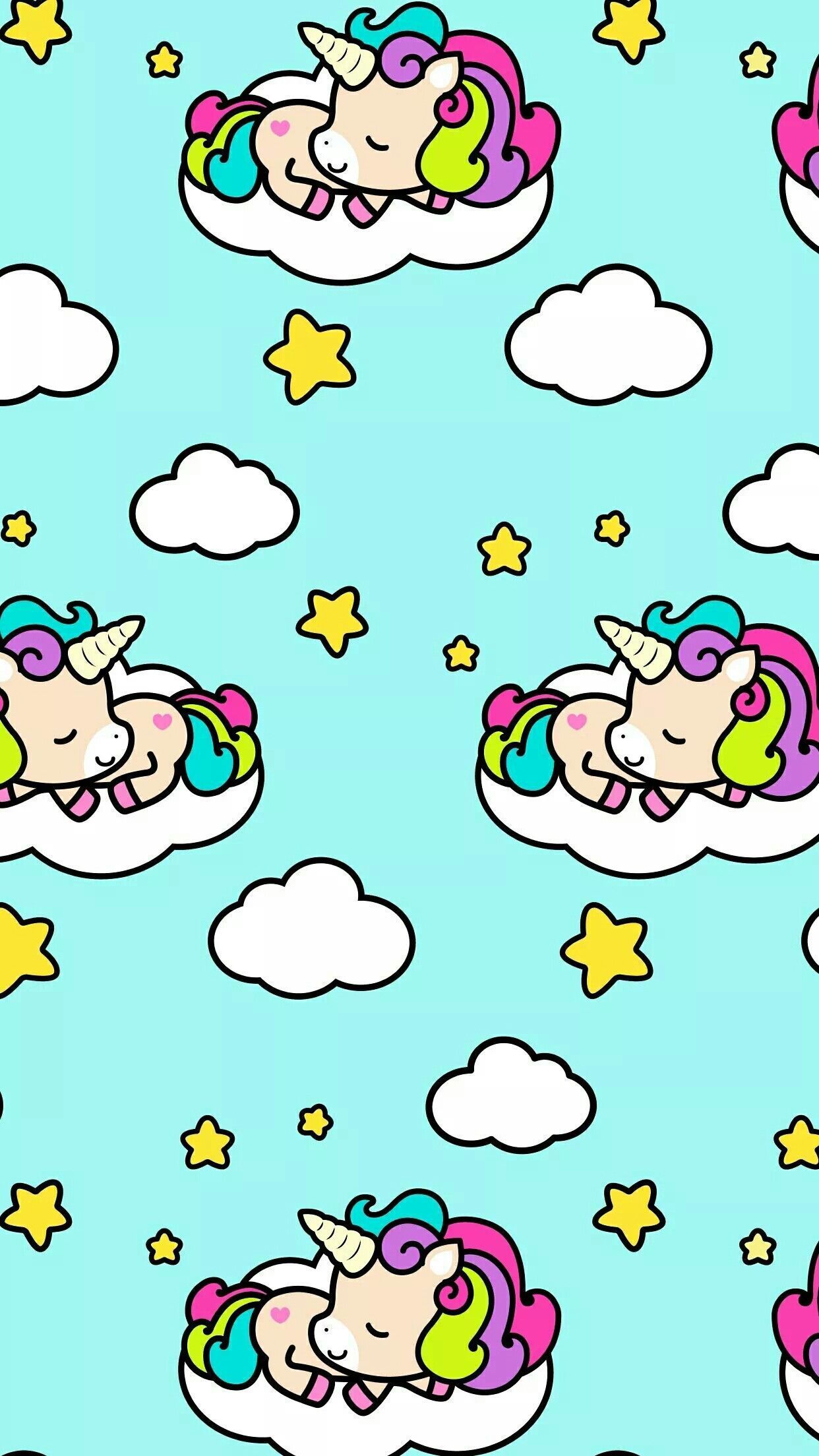Unicorno carino pastello, 720x1280 Full HD Verticale, iPhone