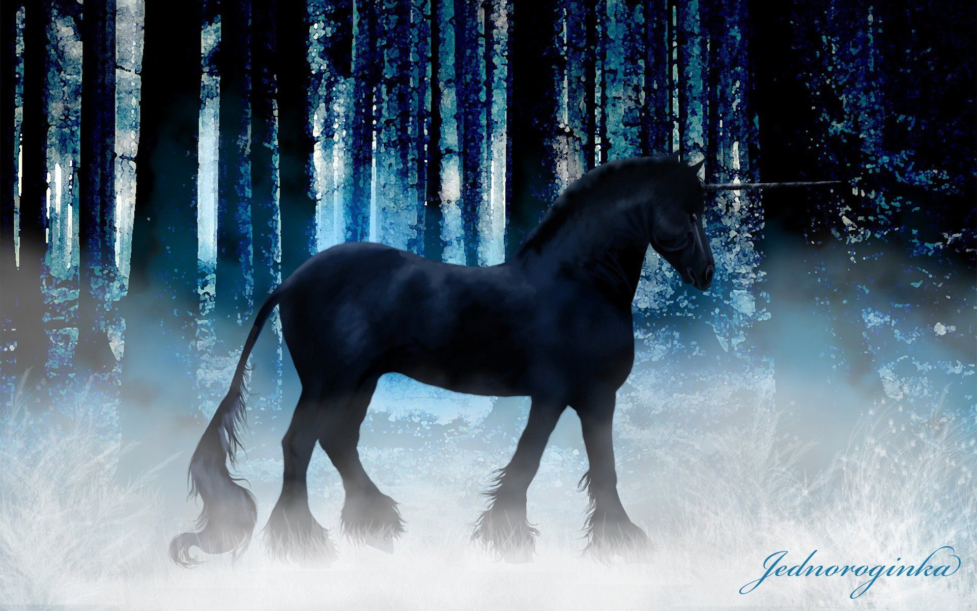 Unicorno alato vicolo notturno, 1000x1426 Full HD Verticale, Smartphone