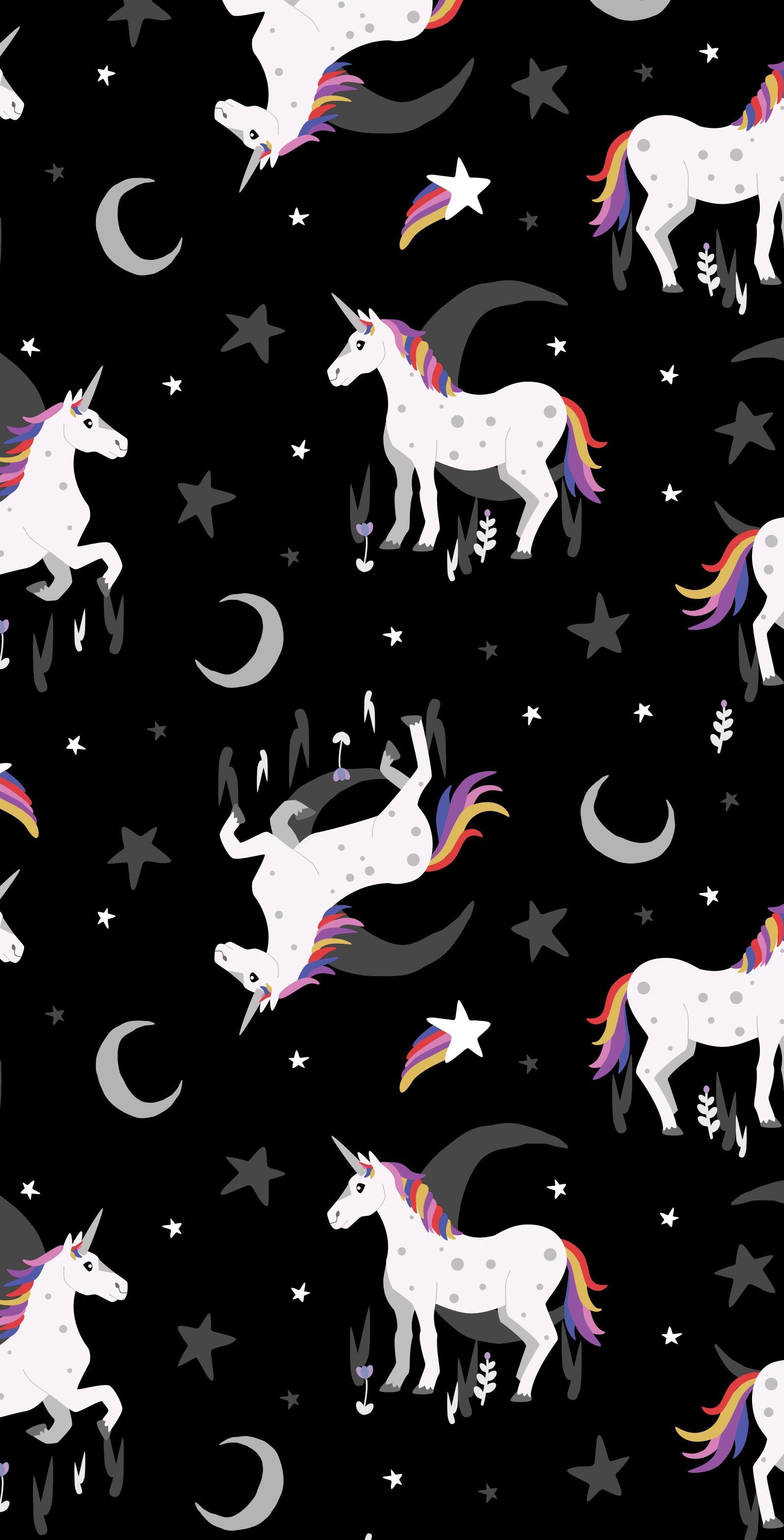 Unicorno nero sotto la pioggia, 900x1125 Verticale, Telefono