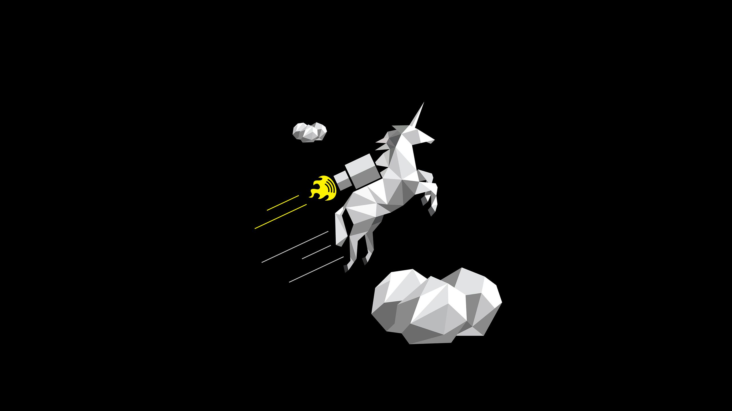Unicorno nero criniera rossa, 1920x1200 Full HD+, PC
