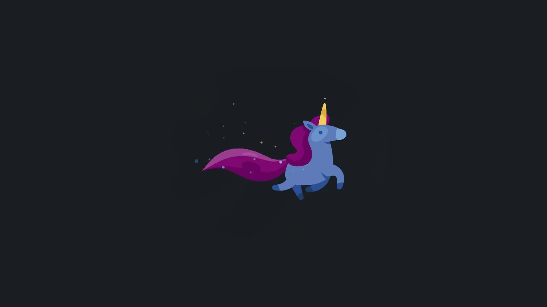 Unicorno nero e bianco, 1024x768 HD, PC