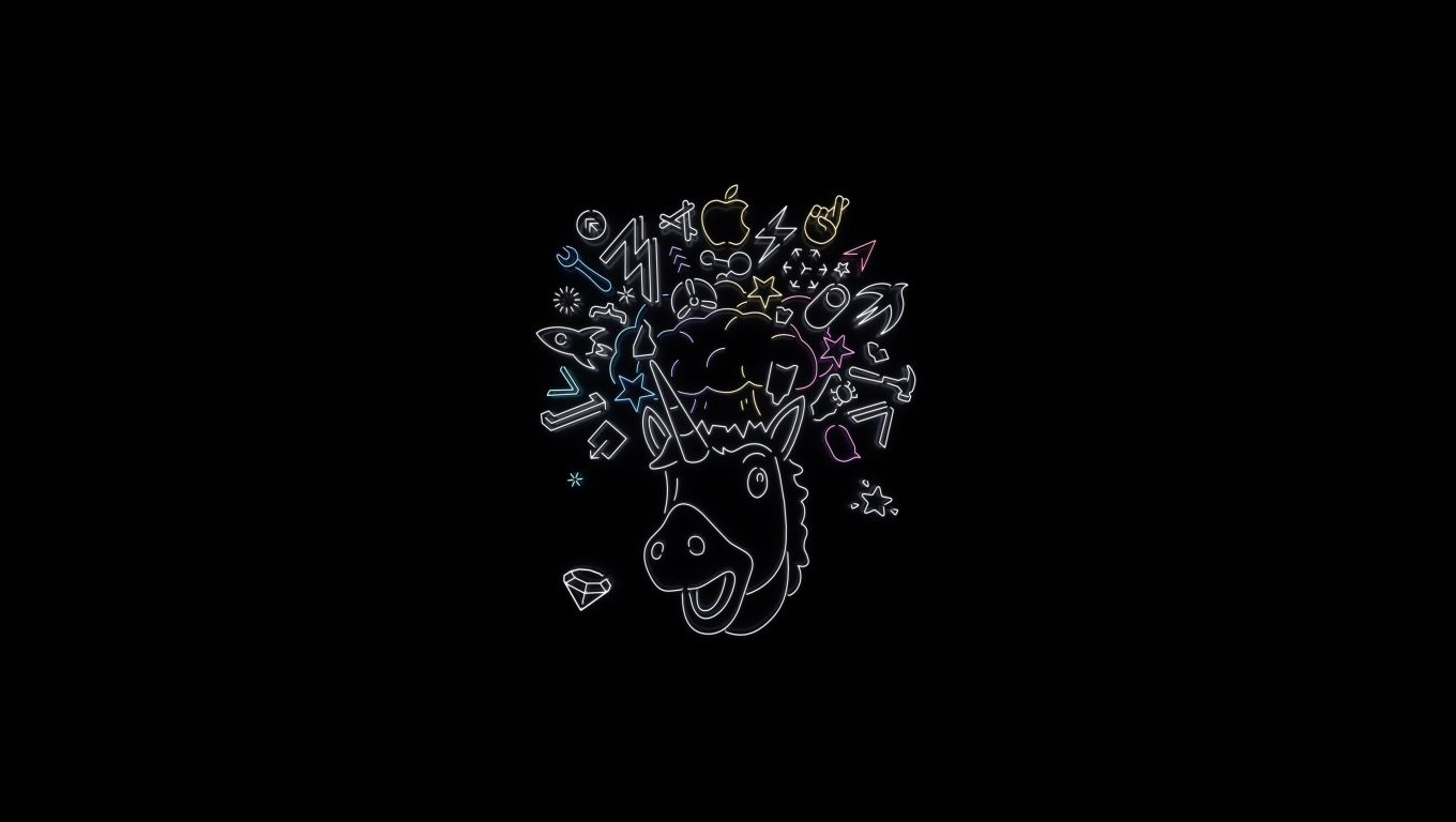 Unicorno silhouette galassia viola, 900x900 HD, Laptop