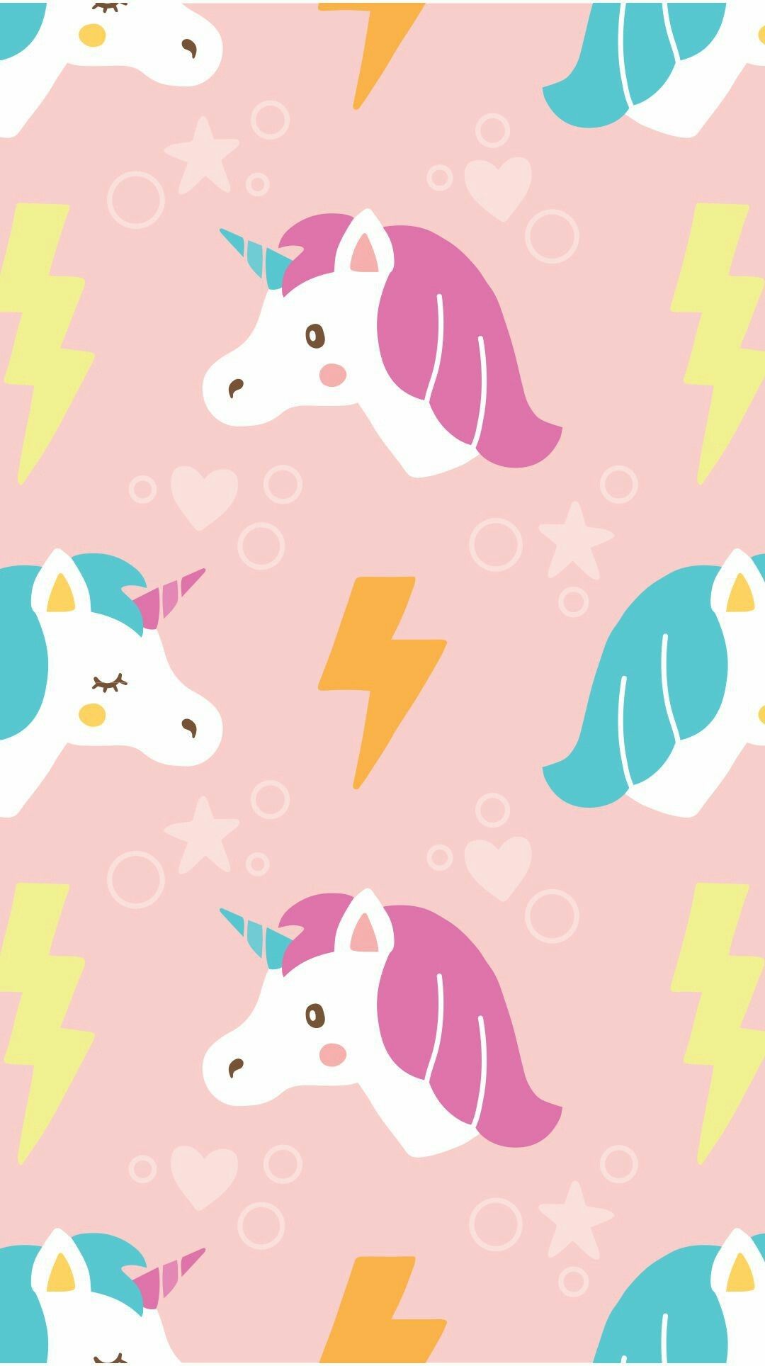 Unicorni pattern rosa pastello, 1080x1928 Full HD Verticale, iPhone