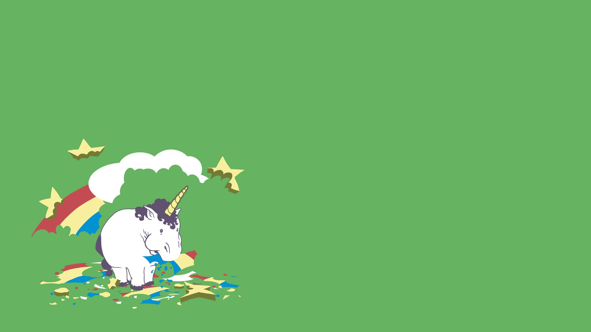 Unicorno bianco nell'acqua, 1920x1080 Full HD 1080p, Monitor Gaming