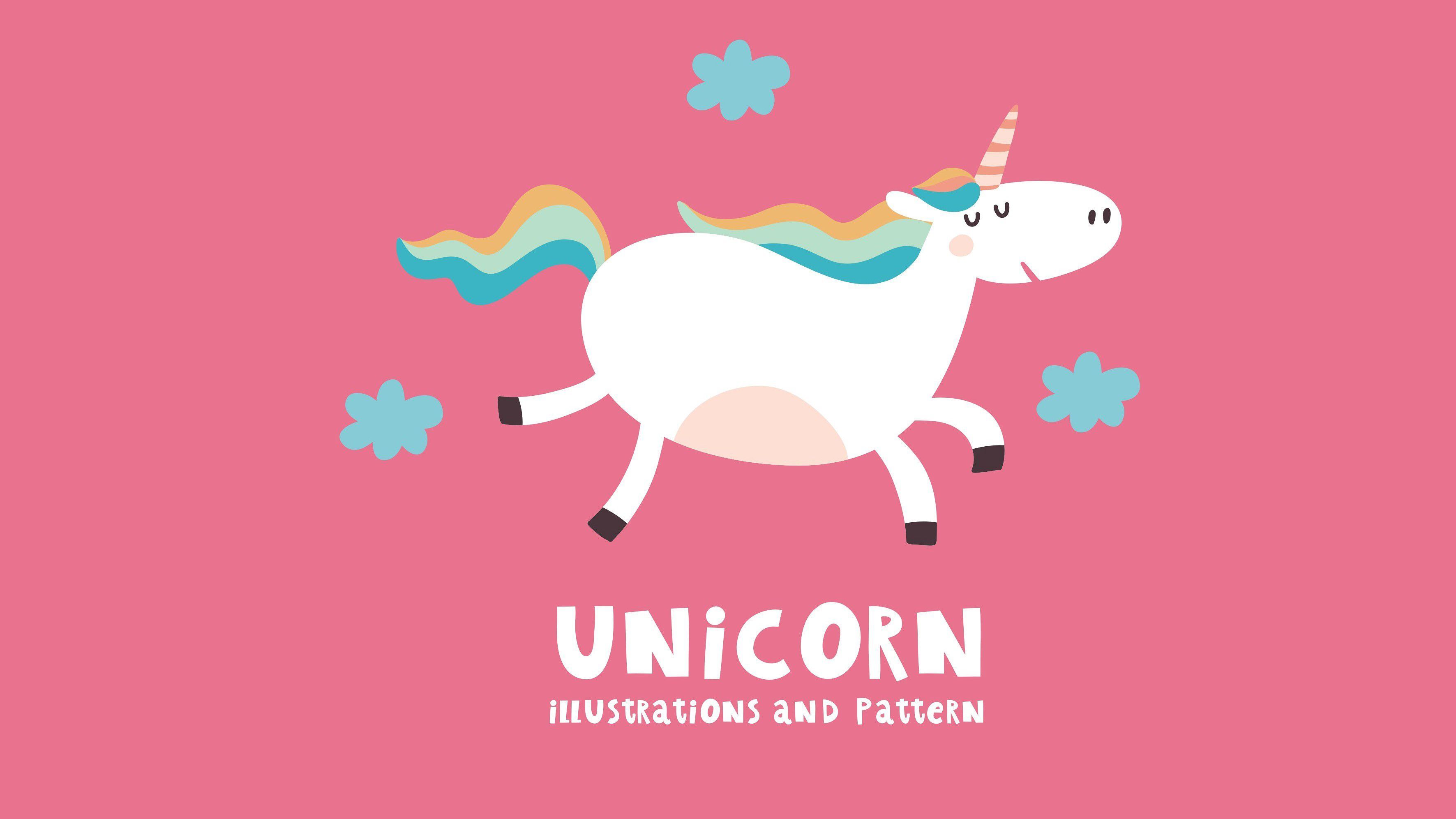 Unicorno bianco criniera arcobaleno rosa, 3543x1993 2K+, PC