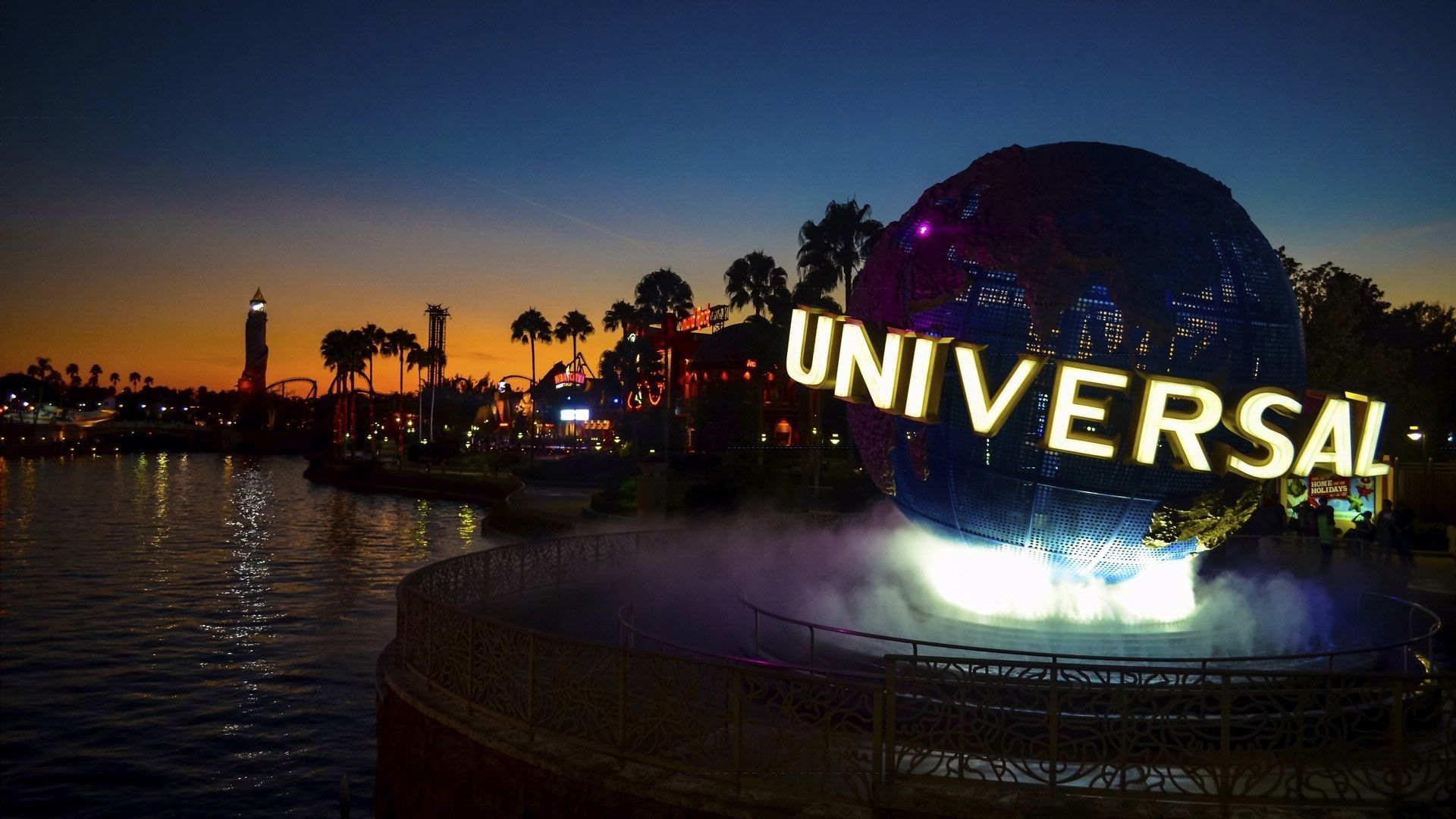 Globo Universal Studios al tramonto, 1920x1080 1080p, Desktop