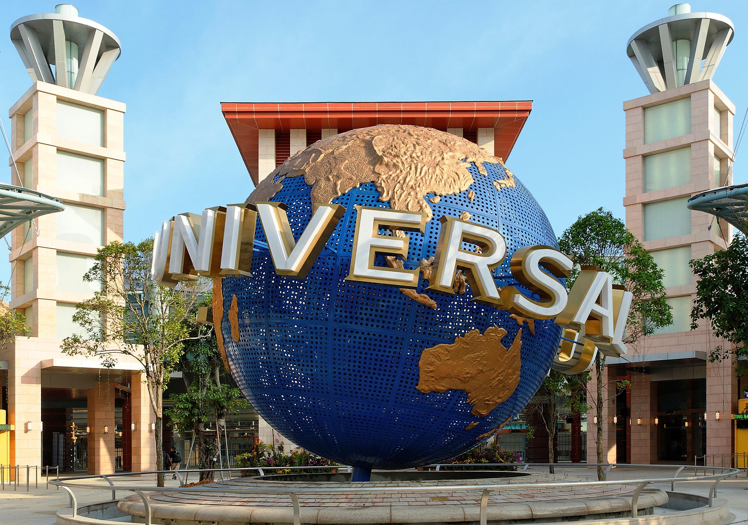 Globo Universal Studios con turisti, 1440x846 720p, PC