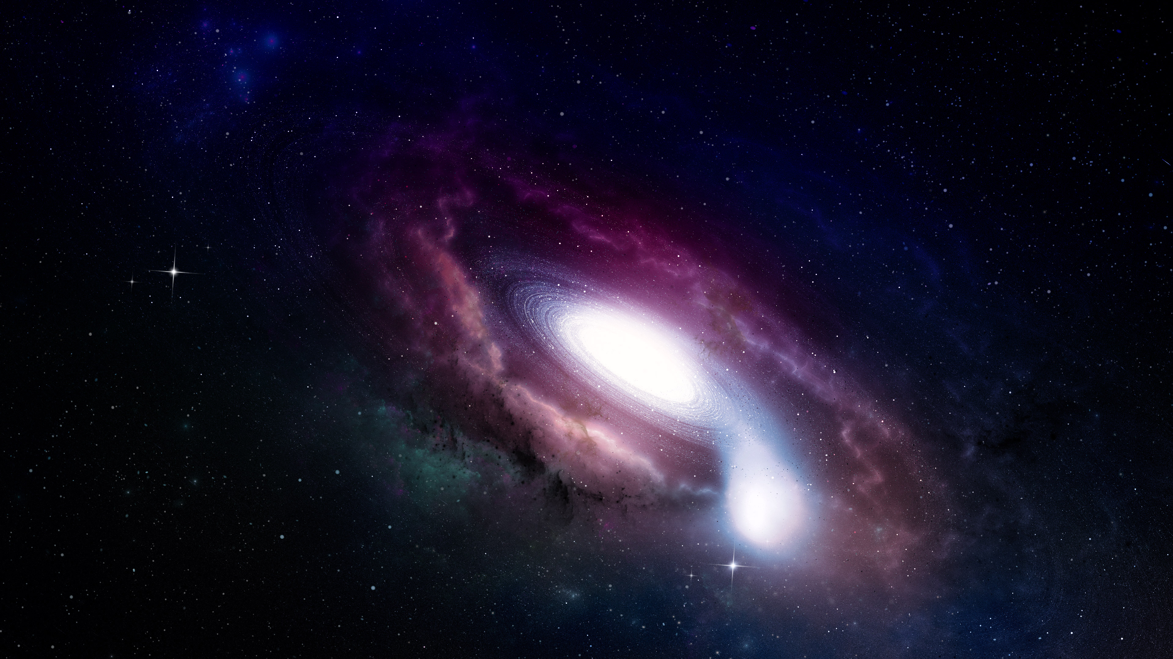 Galassia a spirale nello spazio, 3840x2160 UHD, PC 4K