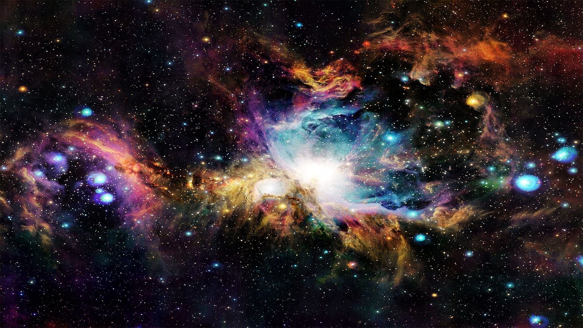 Nebulosa colorata nello spazio, 1920x1080 Full HD, Desktop