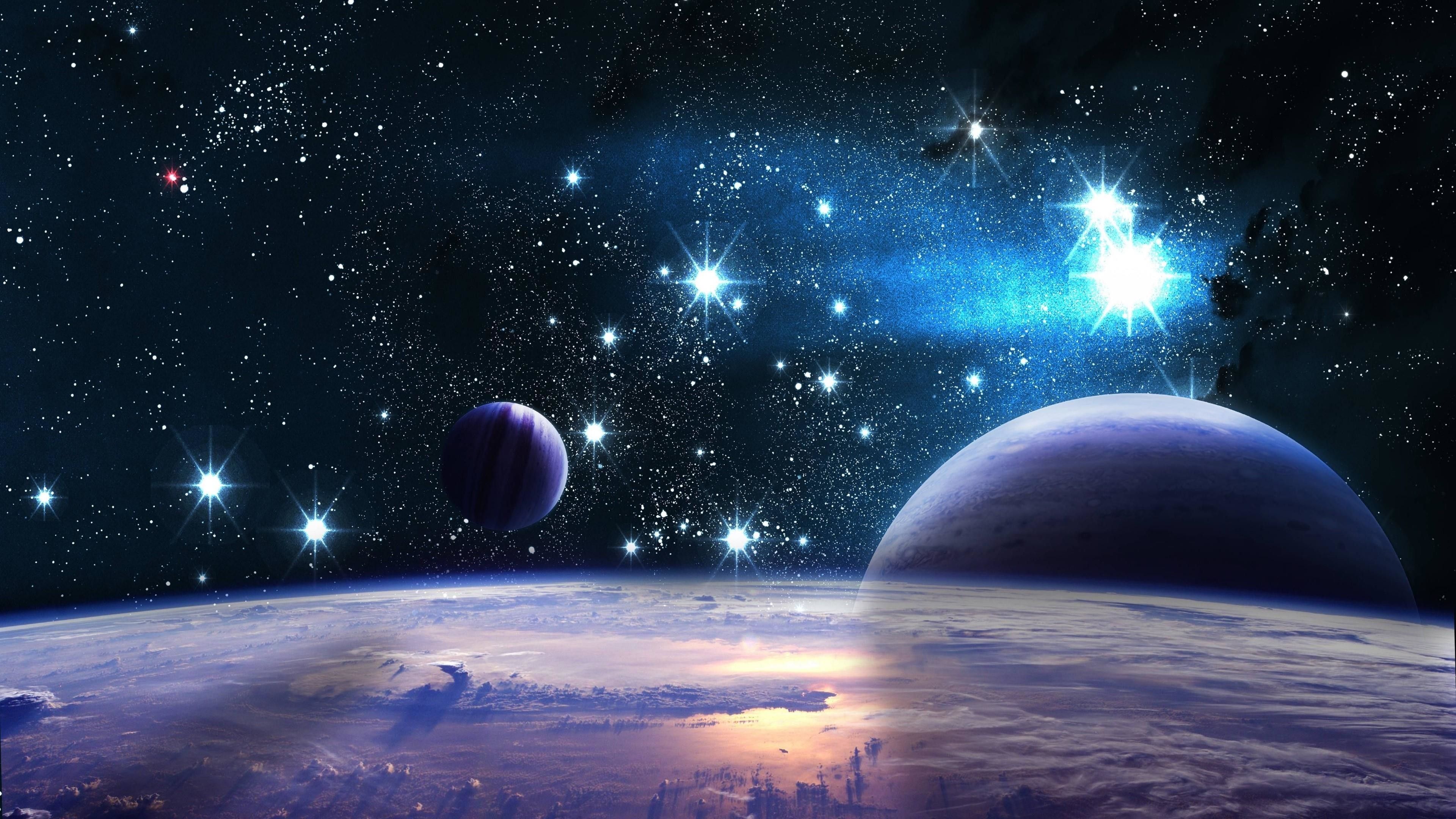 Pianeti e stelle nello spazio, 3840x2160 UHD, PC 4K