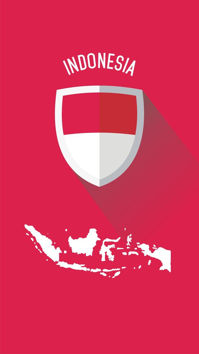 Stemma e mappa Indonesia, 670x1191 Verticale, Telefono