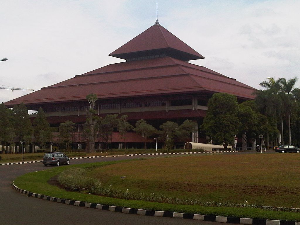 Biblioteca Universitas Indonesia, edificio moderno, 1024x768 HD, Desktop