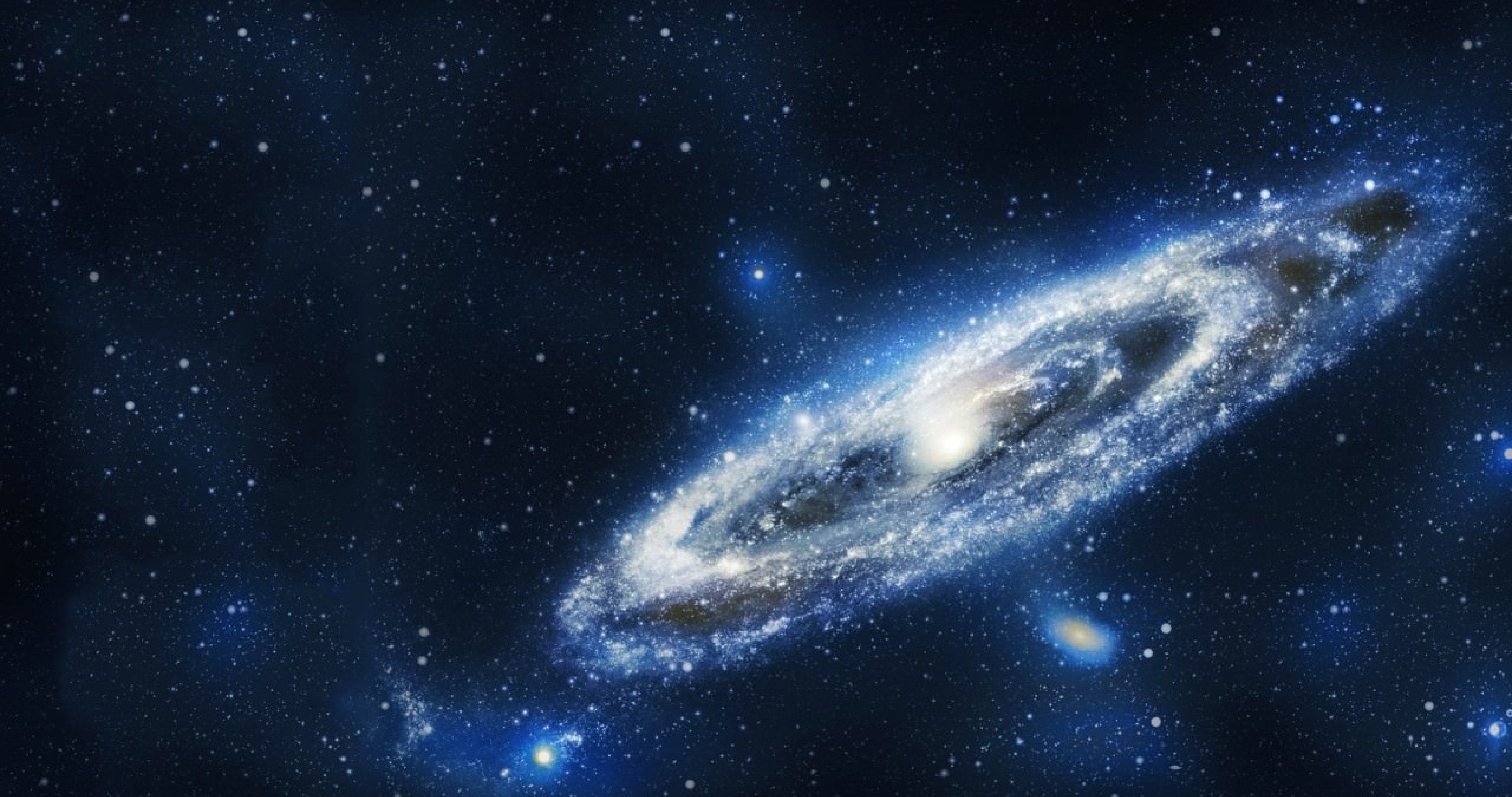 Galassia a spirale blu, 4096x2160 4K, Desktop 4K