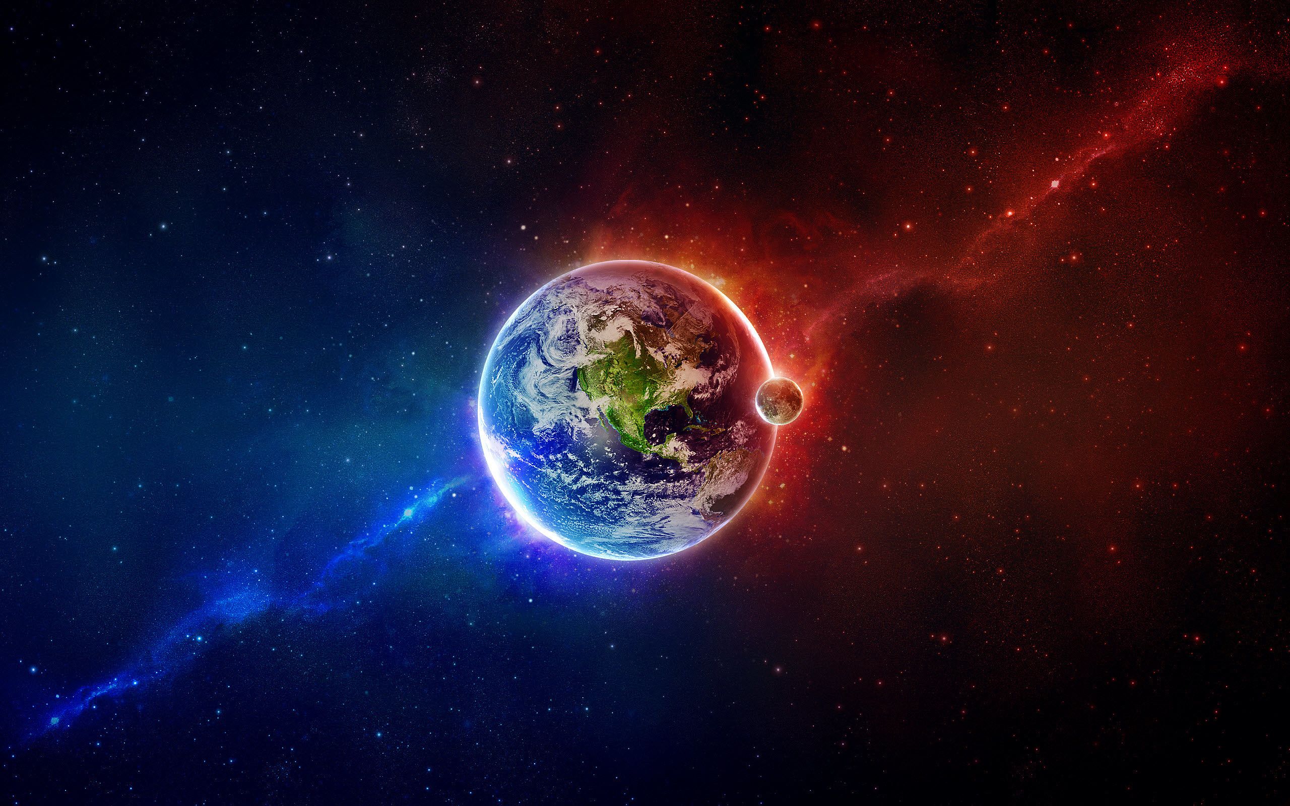 Pianeta Terra tra fuoco e ghiaccio, 2560x1600 WQXGA, PC