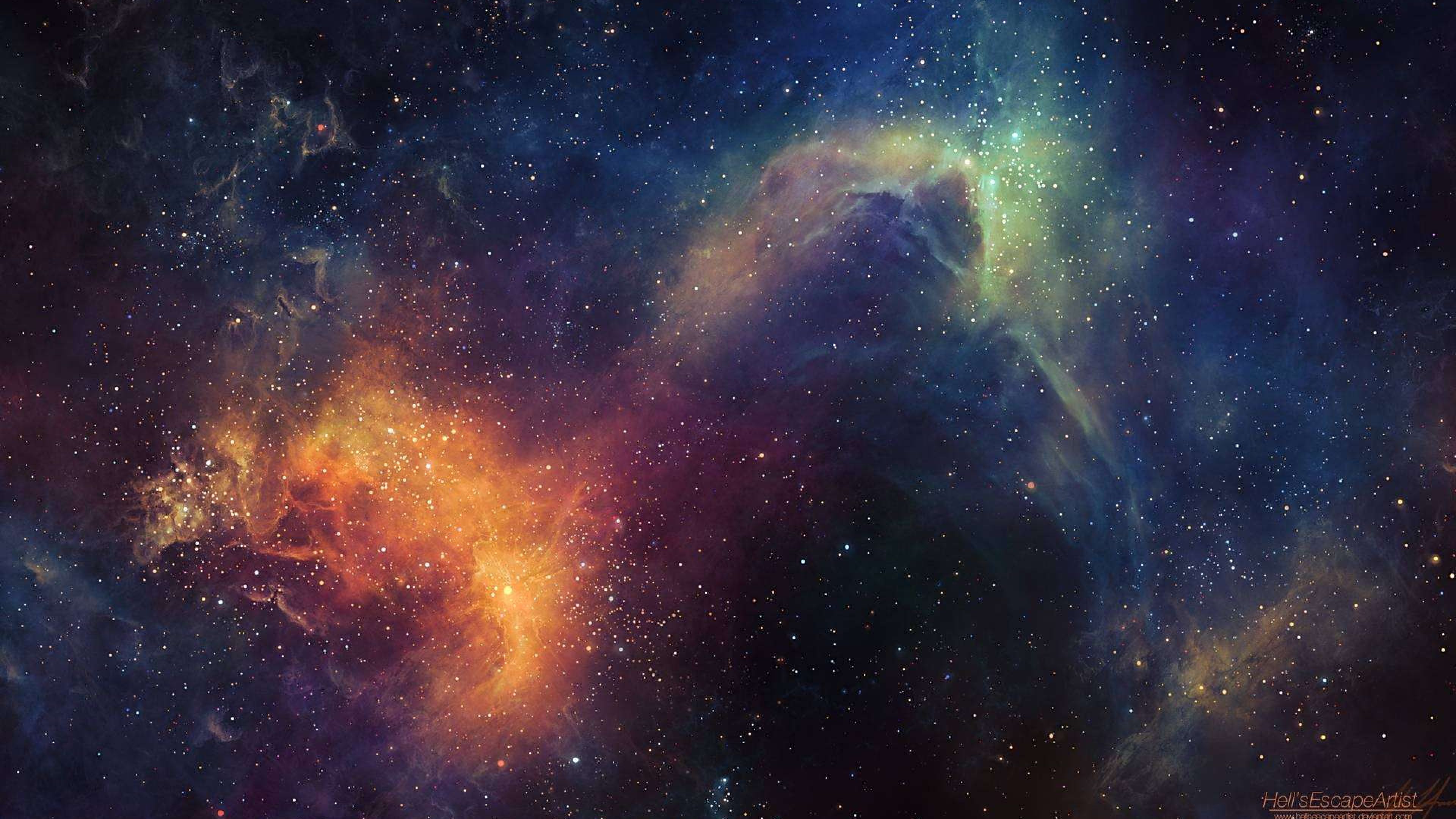 Nebulosa colorata nello spazio, 2560x1600 2K+, MacBook Pro