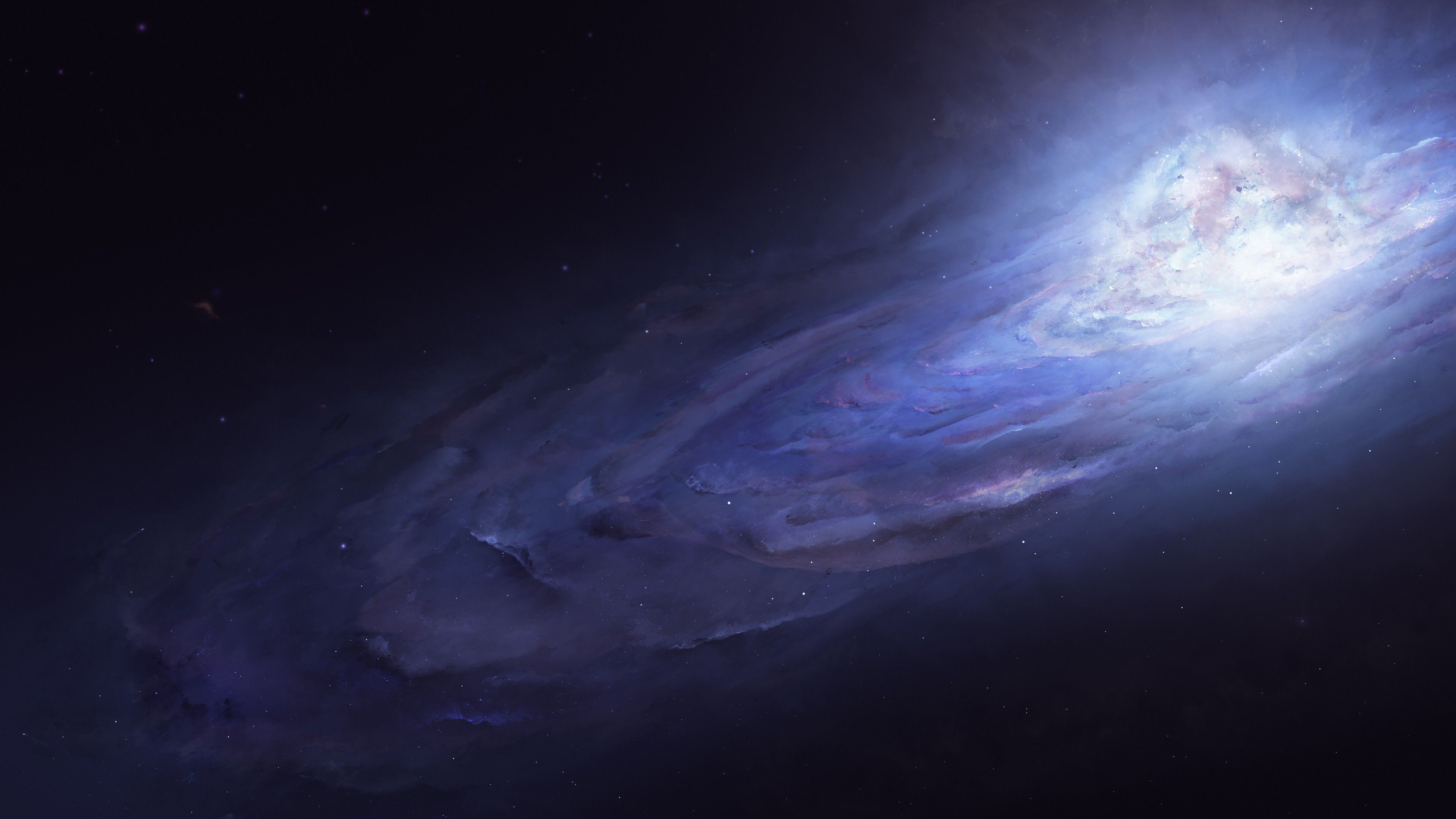 Nebulosa blu spazio profondo, 3840x2160 Ultra HD, 4K TV