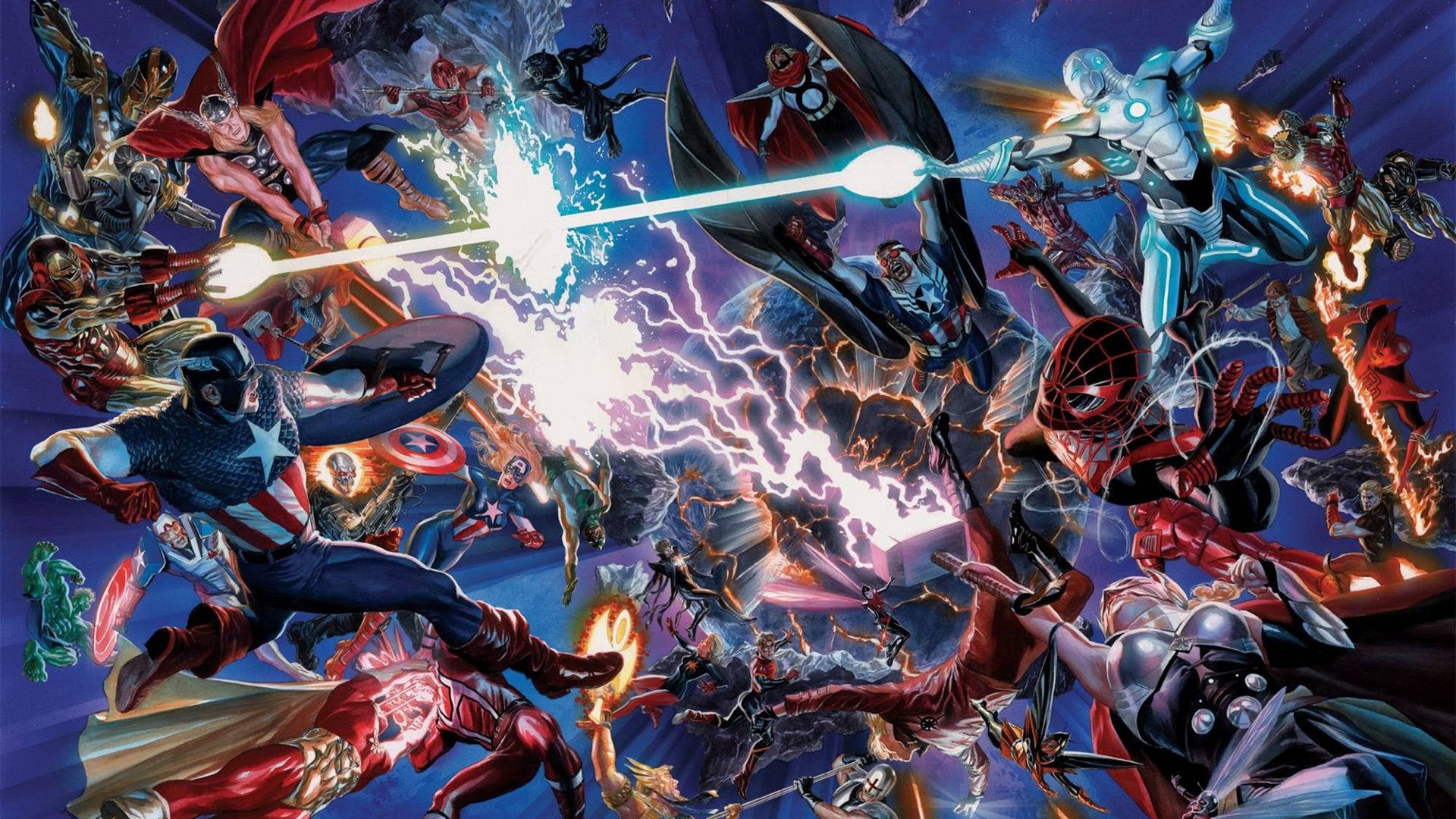 Supereroi Marvel in battaglia, 1920x1080 1080p, PC Desktop