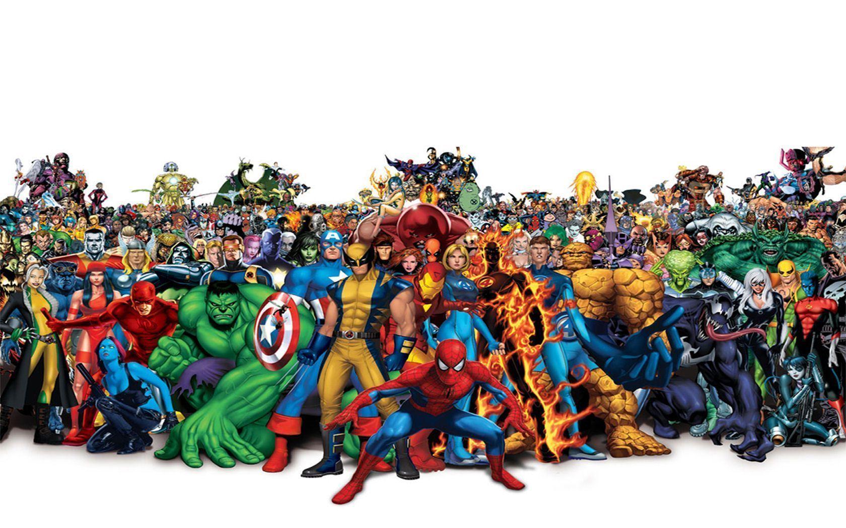 Personaggi Marvel gruppo eroi, 1680x1050 HD, Laptop