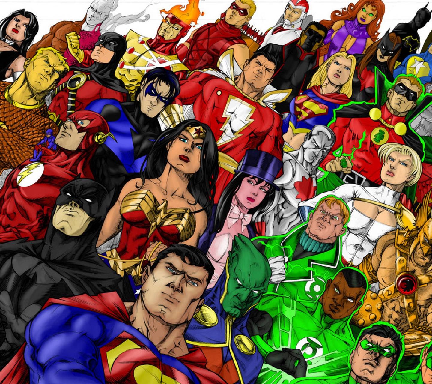 Supereroi DC Comics gruppo, 1441x1280 HD, Desktop