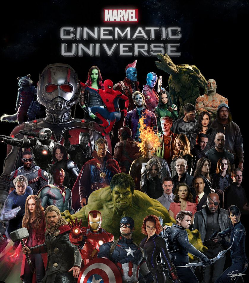 Collage personaggi Marvel Cinematic Universe, 839x953 Full HD Verticale, Smartphone